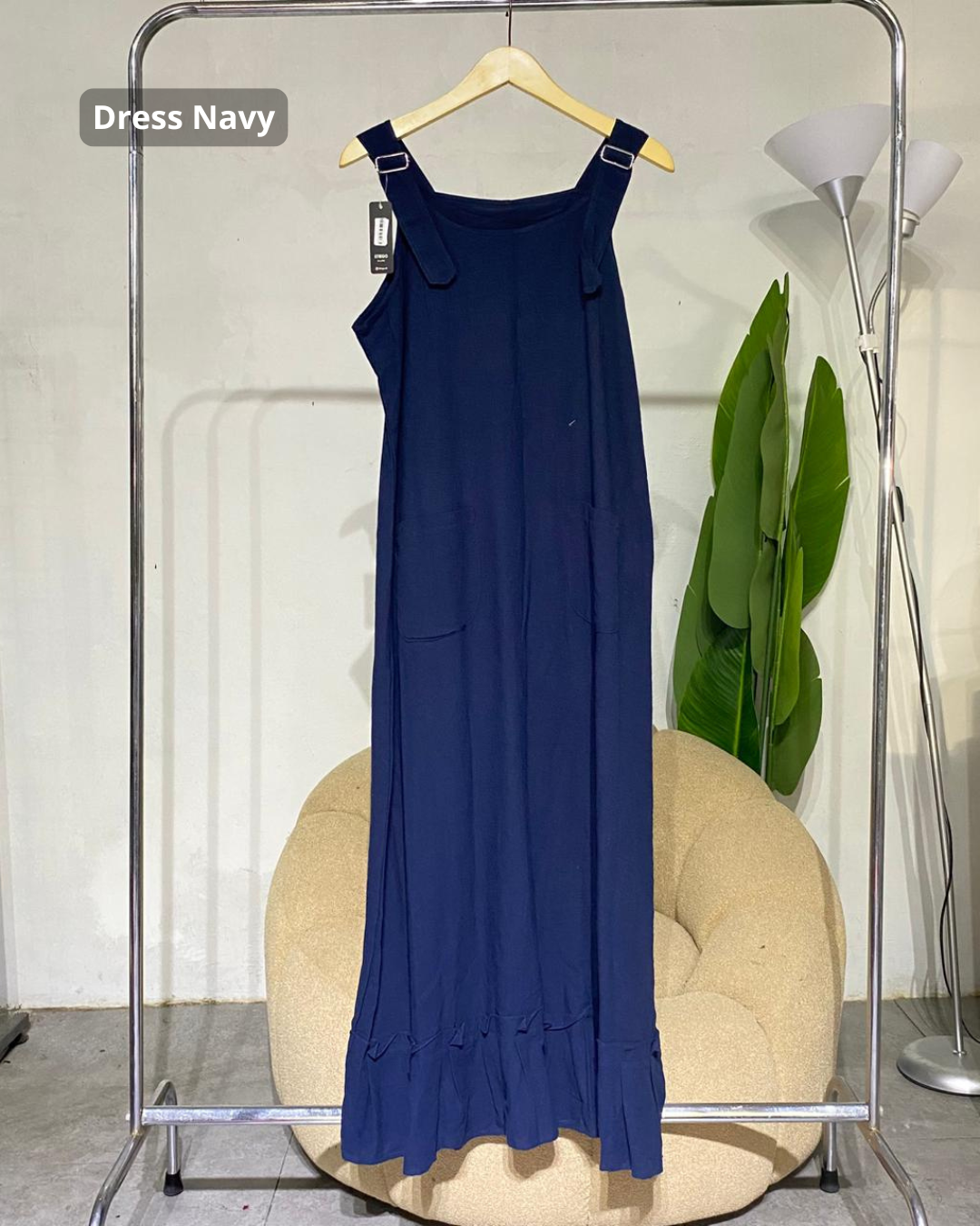Dres wanita jumpsuit overal linen angle 07