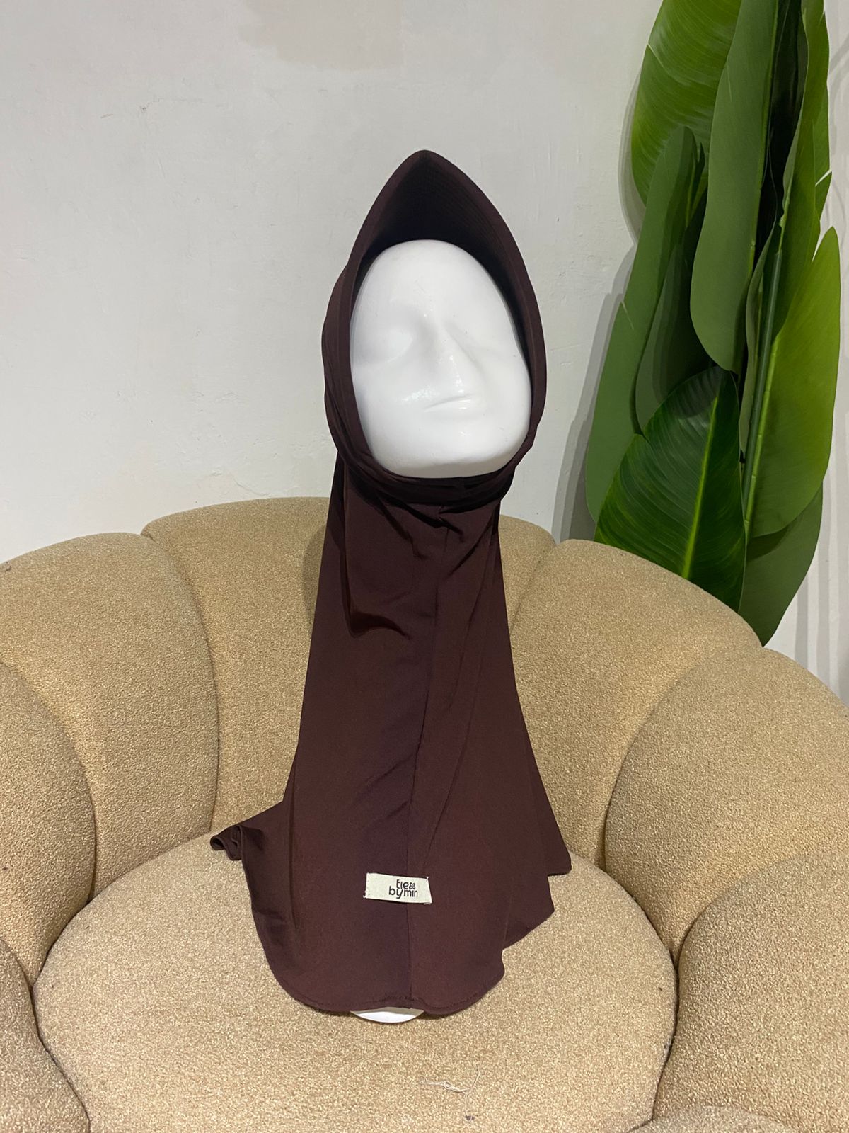 Hijab kerudung Tiebymin - Alana Bergo Jersey Premium Ukuran M
