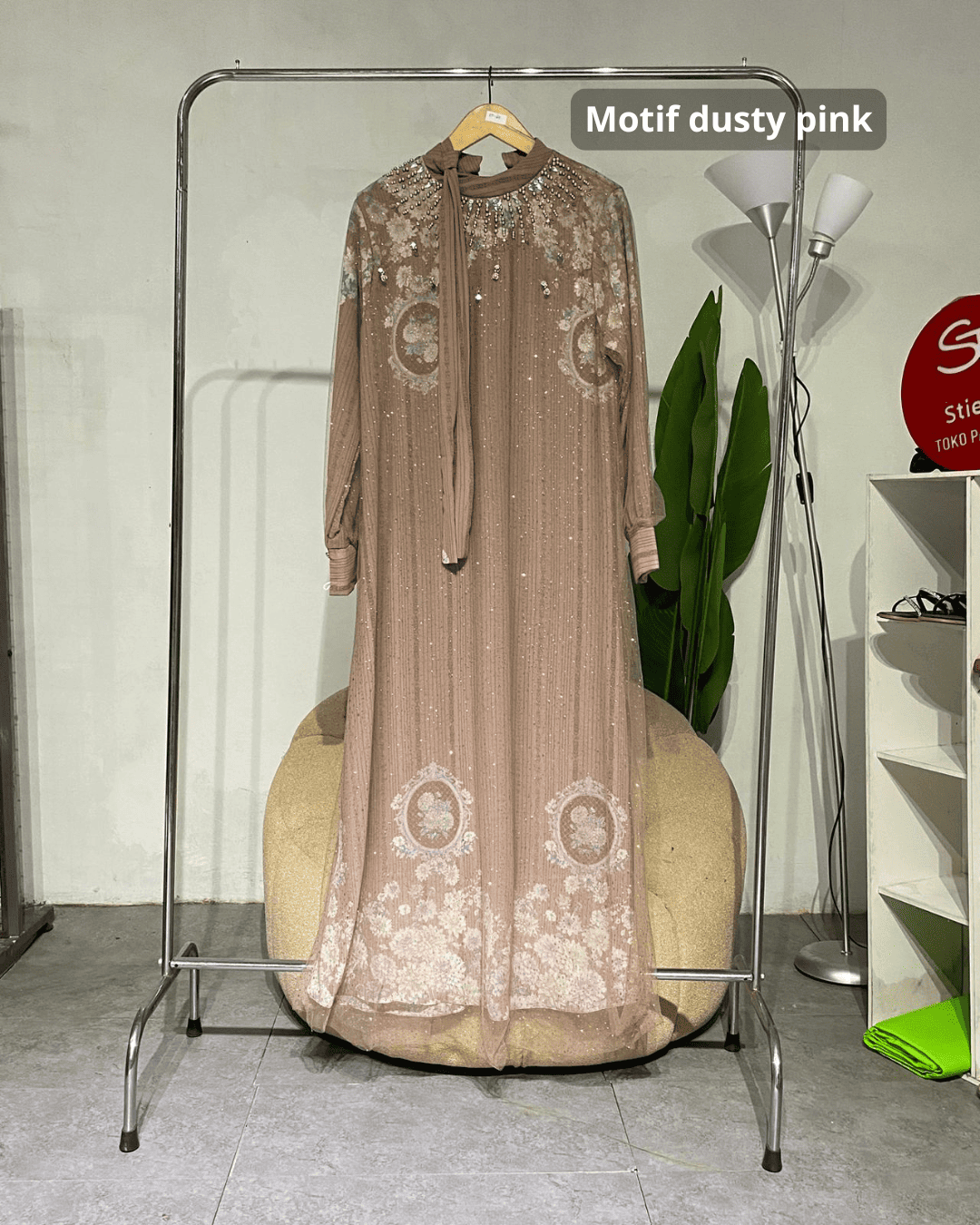 Gamis Wanita mawah  ceruty dres 04