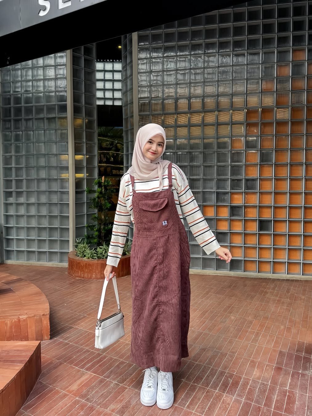 Overall corduory rok simple