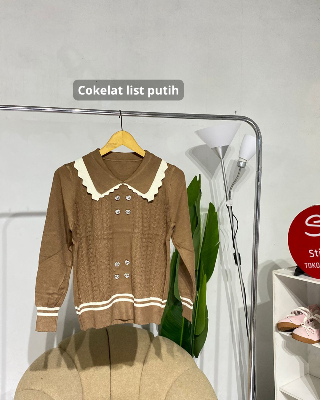 Atasan knit sweater izi
