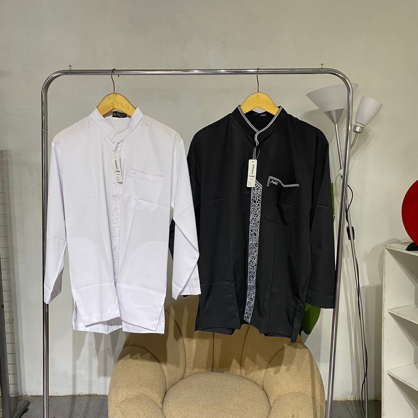 Kemeja pria koko muslim pria  lengan panjang