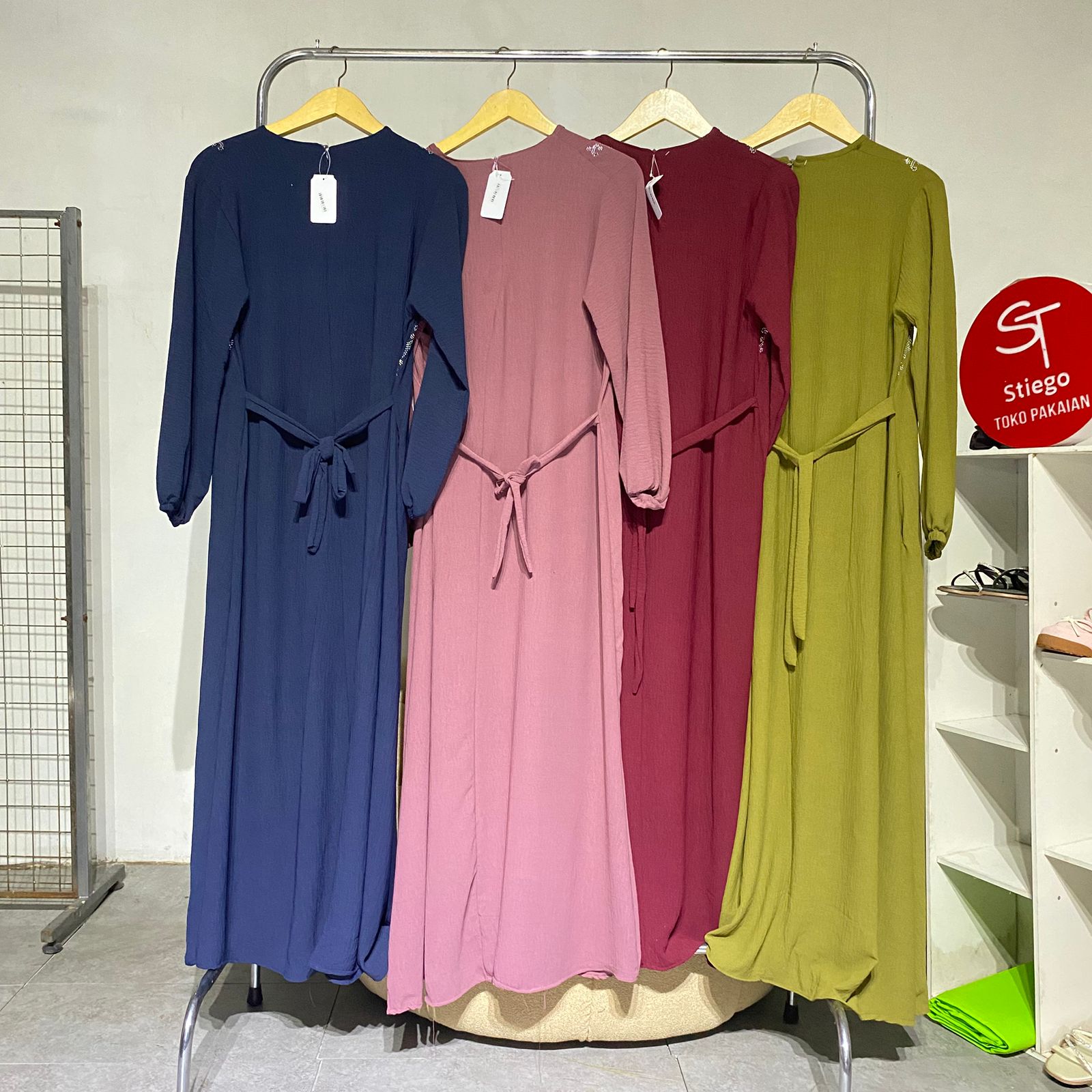 Gamis wanita Rompi 1117 crinkle