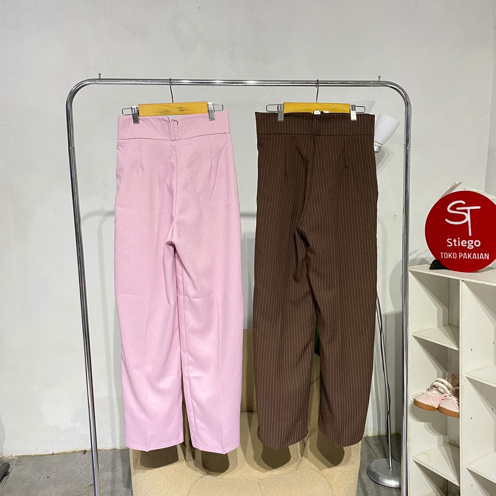 Celana wanita stripe bellmode