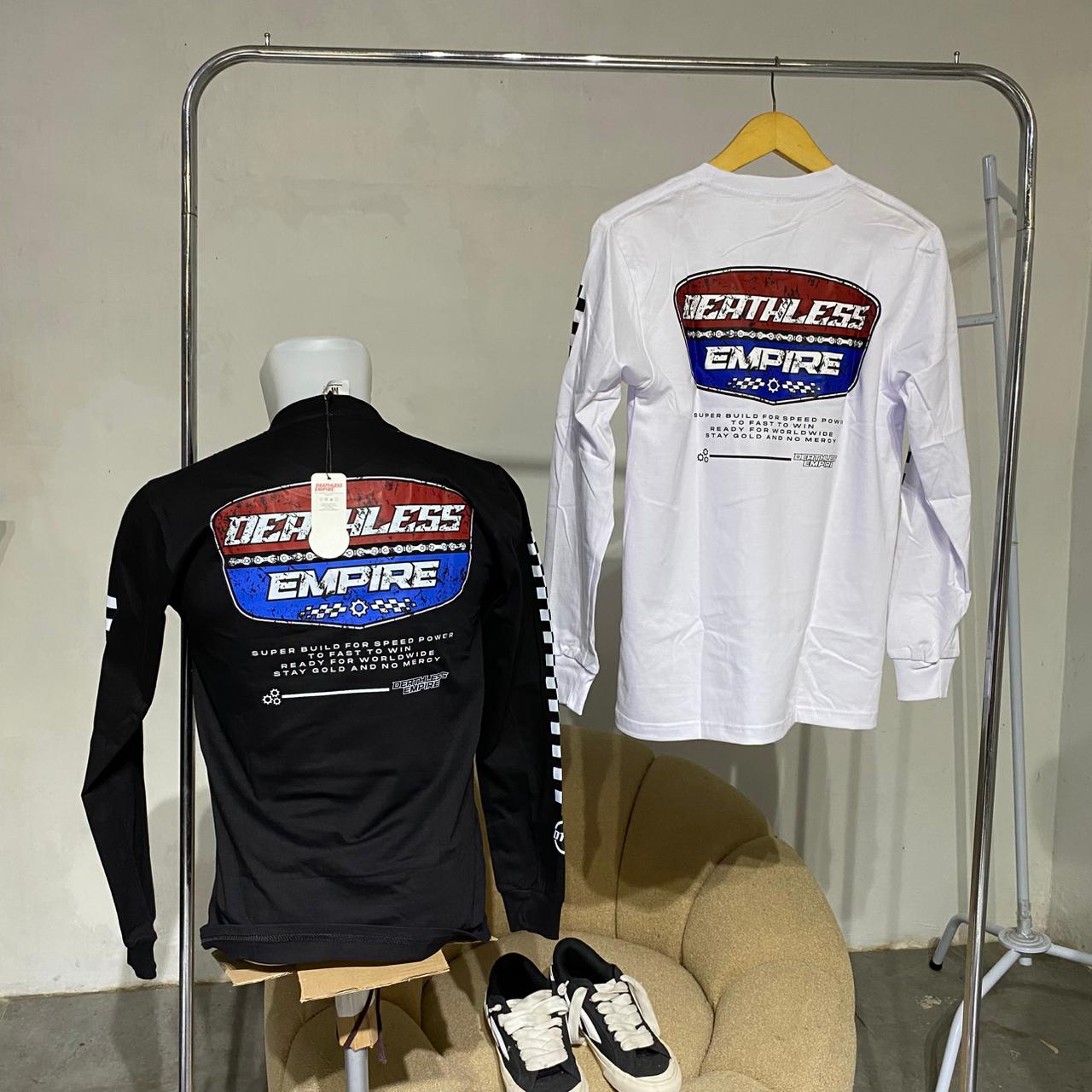 Deathlees -kaos lengan panjang motor series