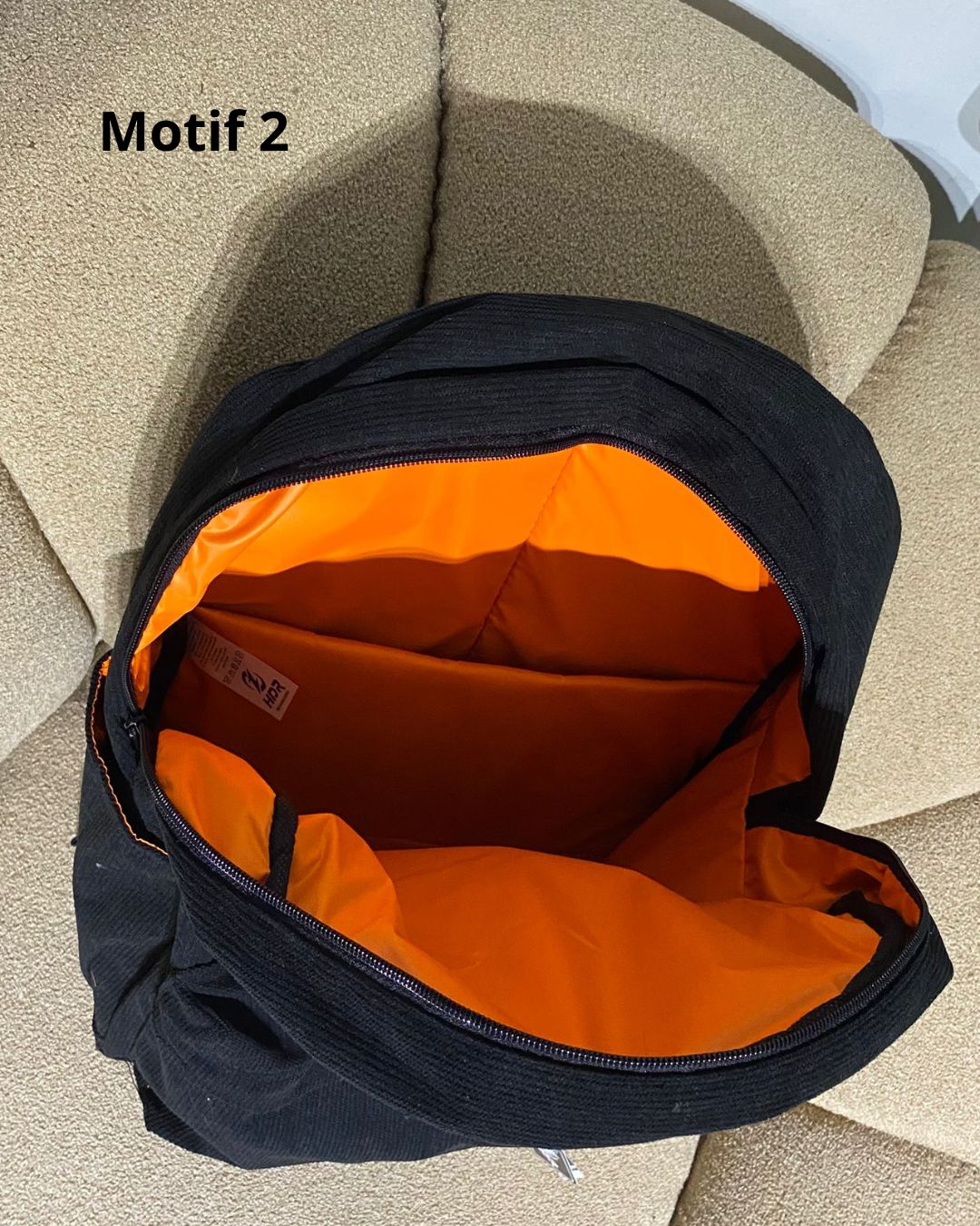 Tas ransel corduroy pria