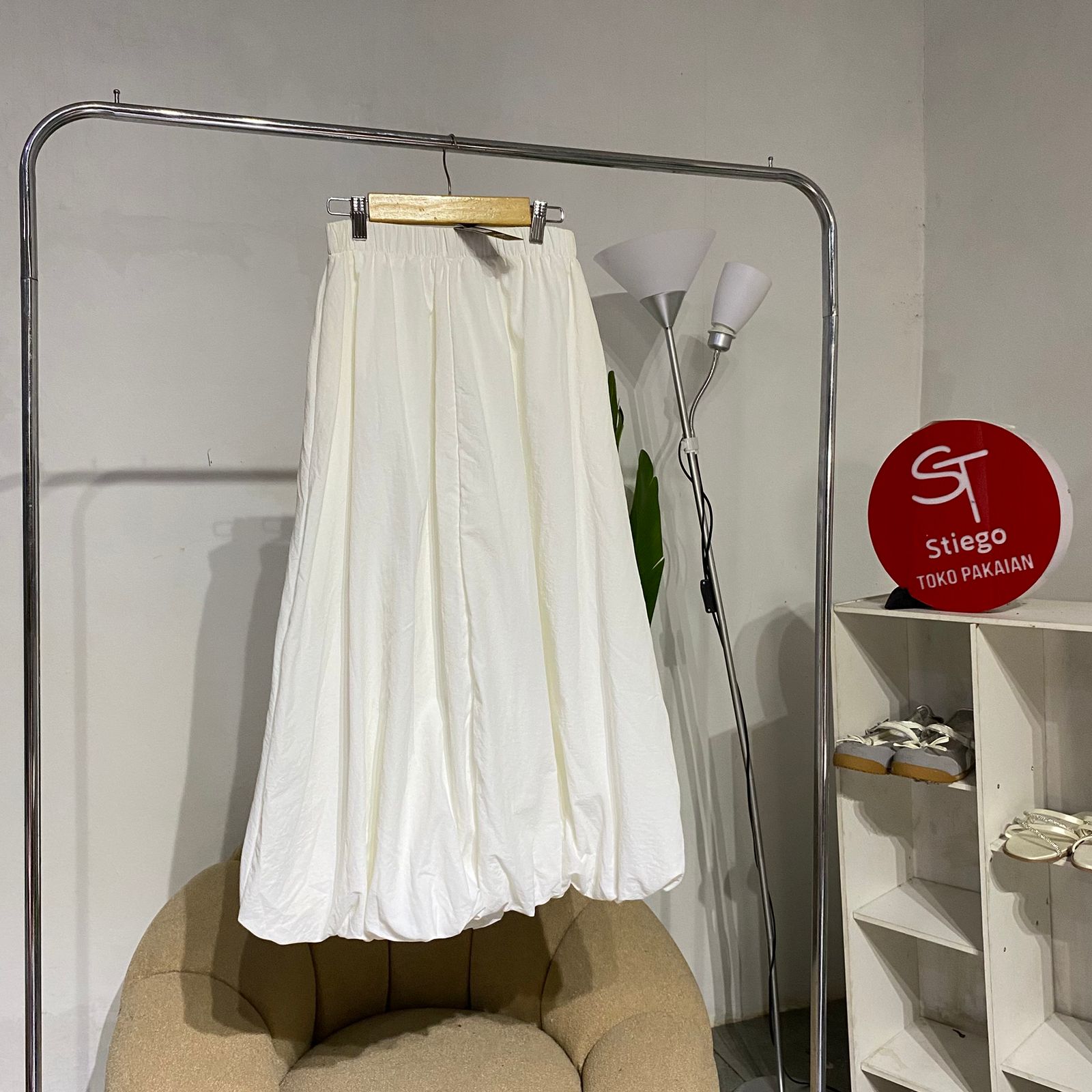 Rok wanita ballon  Polos