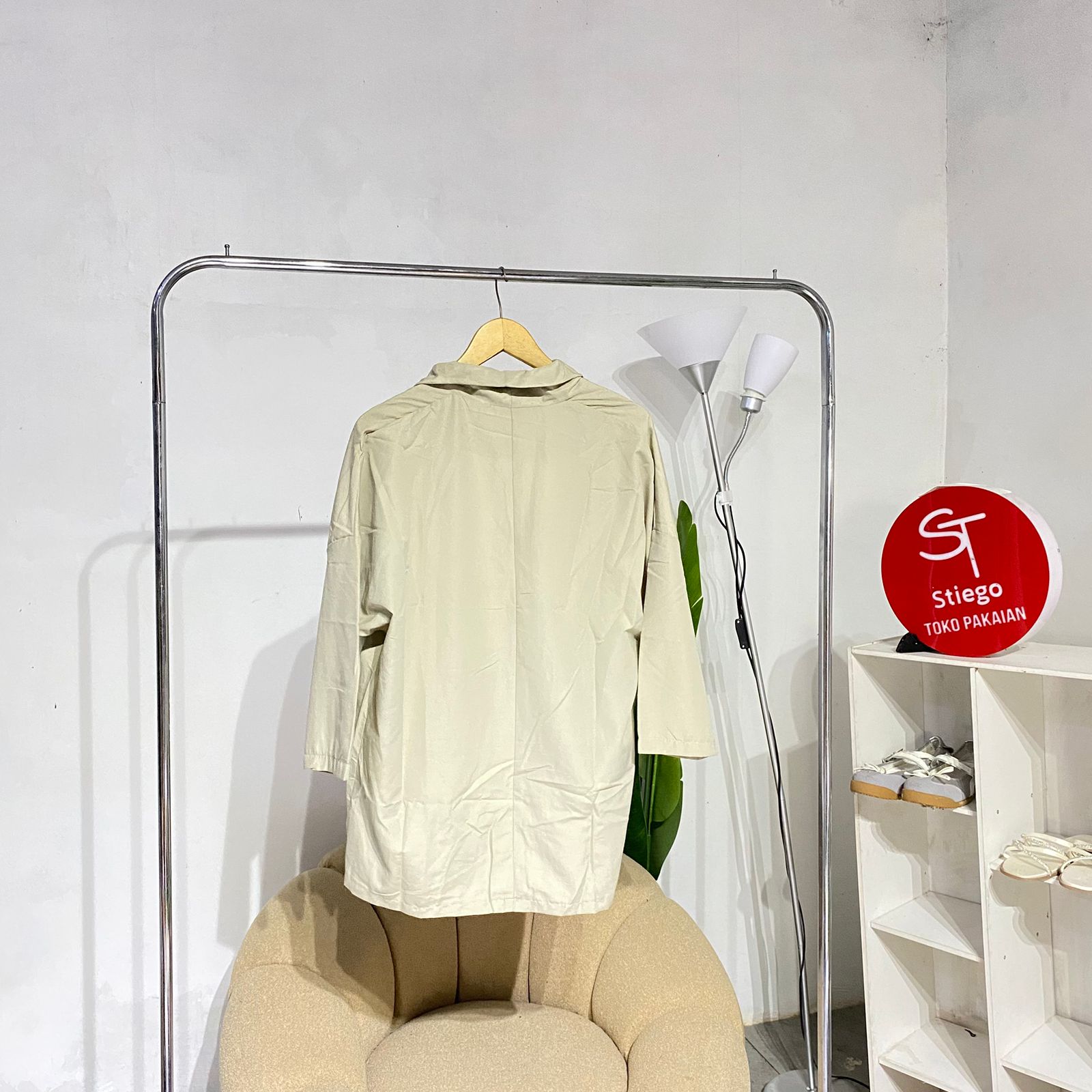 atasan wanita outher blazer polos