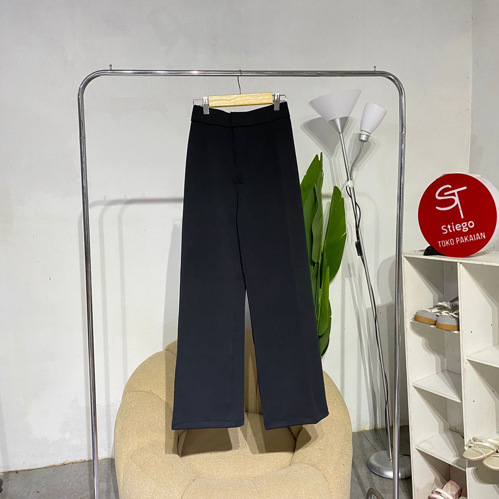 Celana wanita cutbray kulot loose