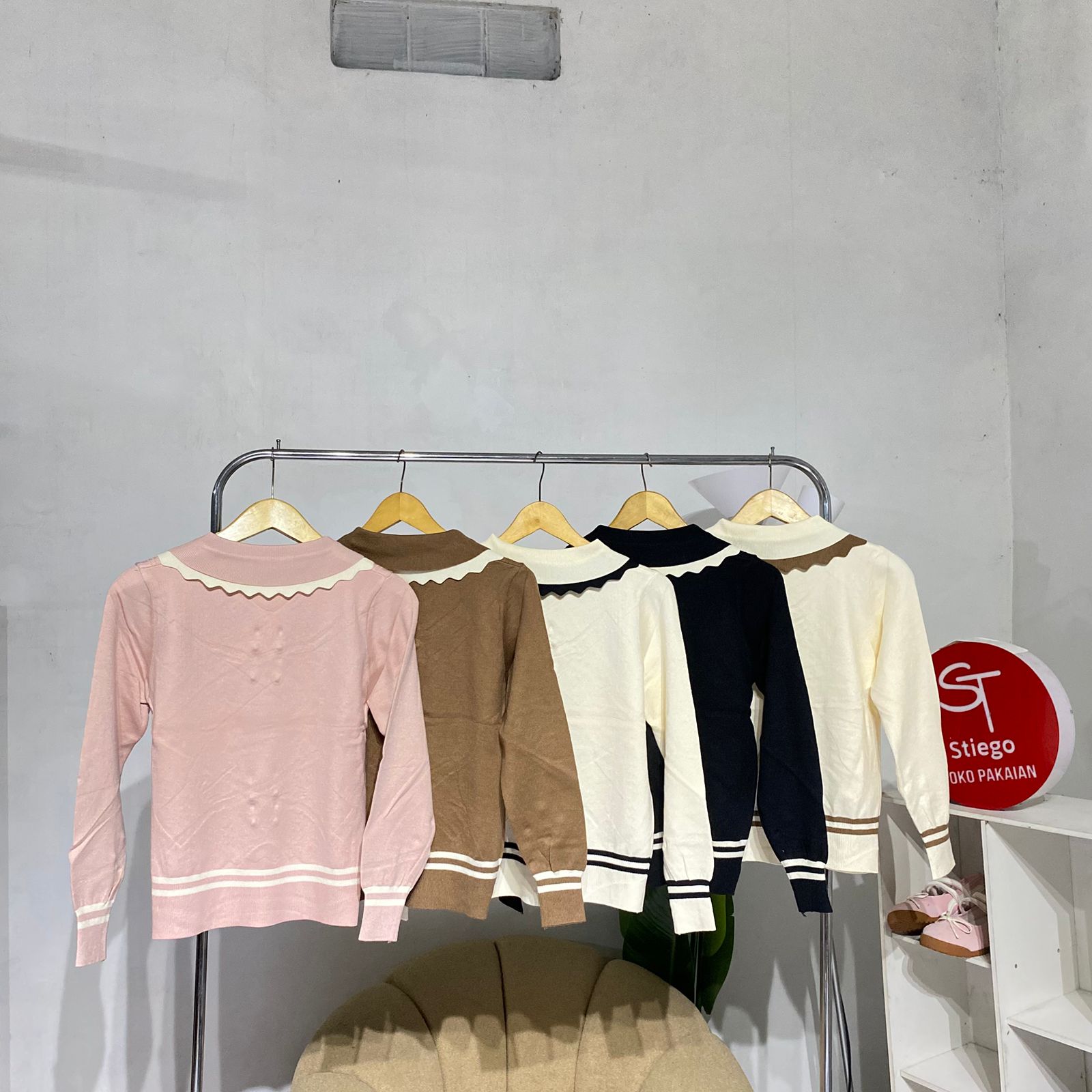 Atasan knit sweater izi