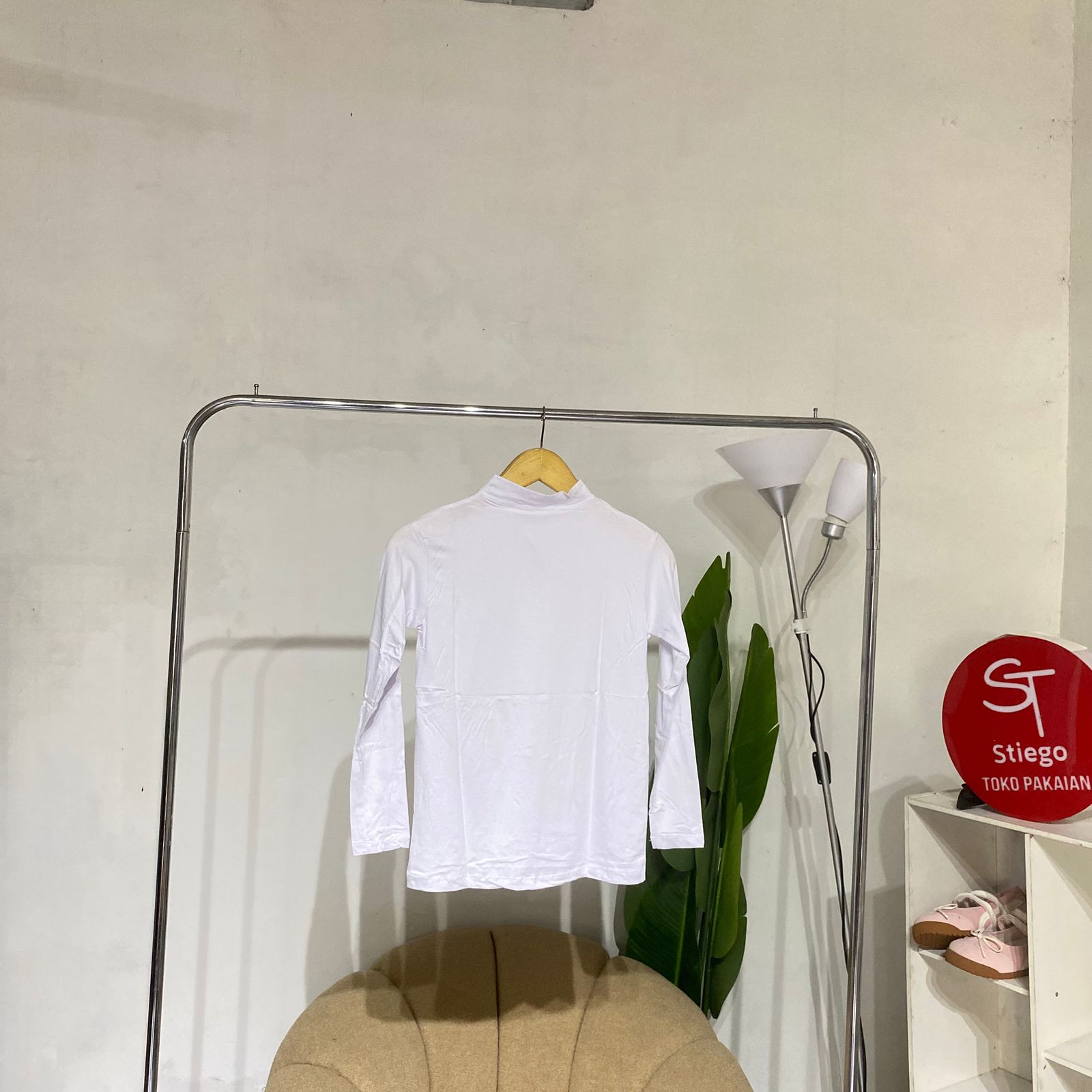 Atasan manset badan wanita premium turtle neck, kaos premium bungsu
