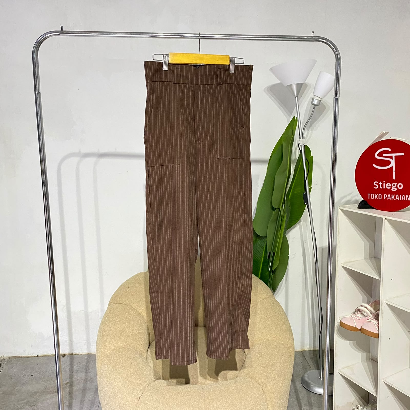 Celana wanita stripe bellmode