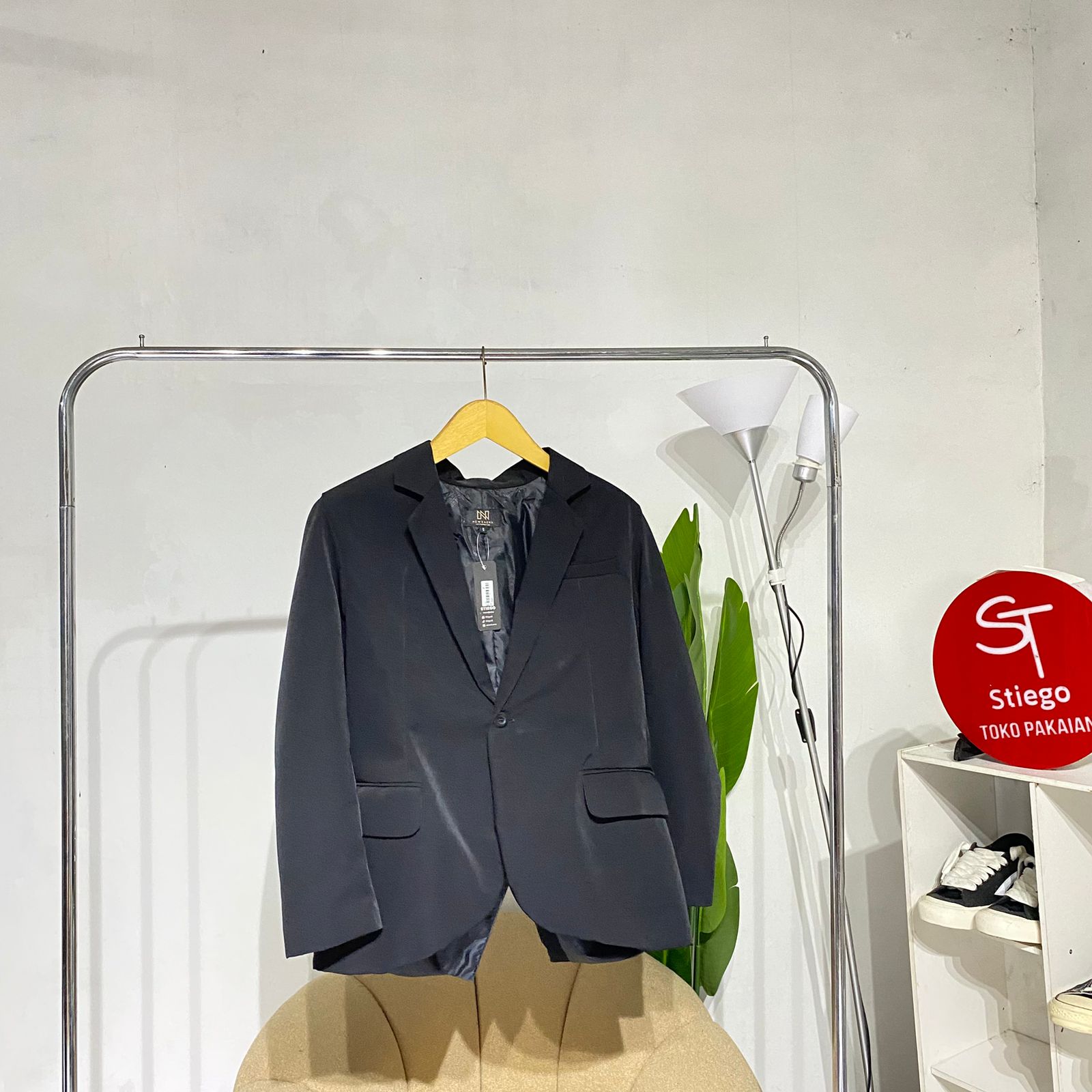 Jas Blazer pria polos formal