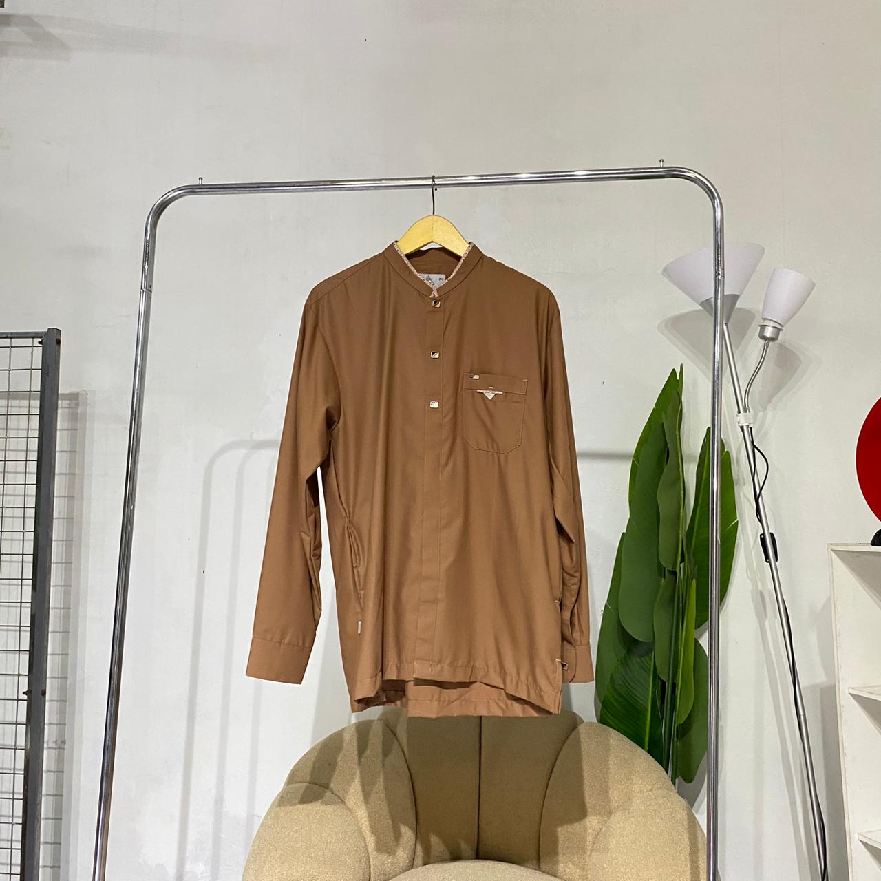 Kemeja pria koko tob new  muslim pria  lengan panjang