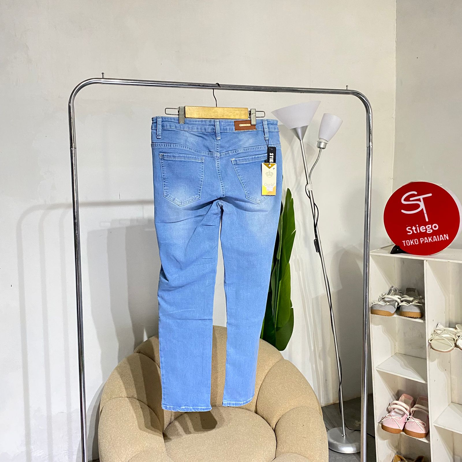 Celana wanita jeans pencil 0980