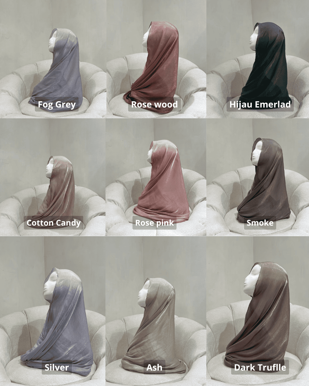 Hijab Pashmina Shimmer Premium slik