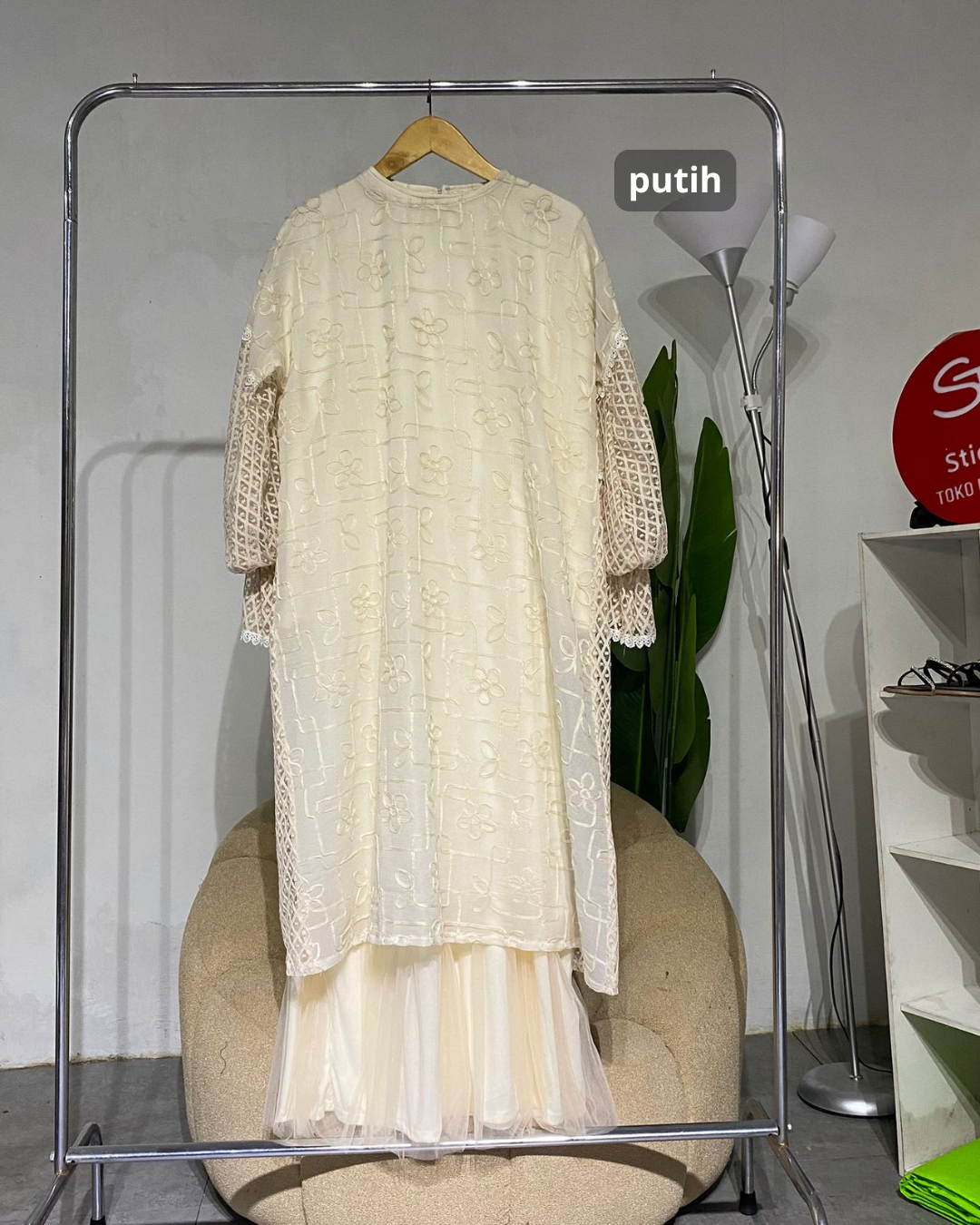 Gamis Wanita anggun flower semarak