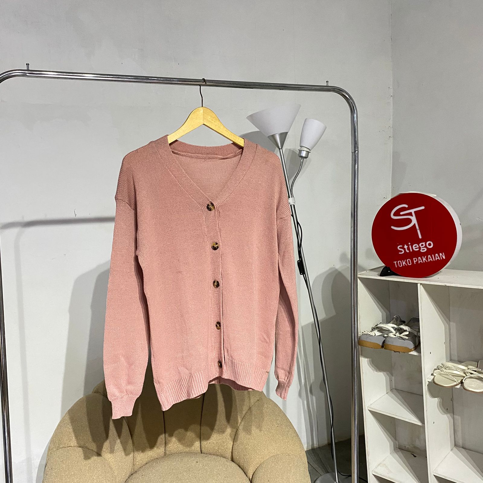 Atasan manita knit cardigan  1266