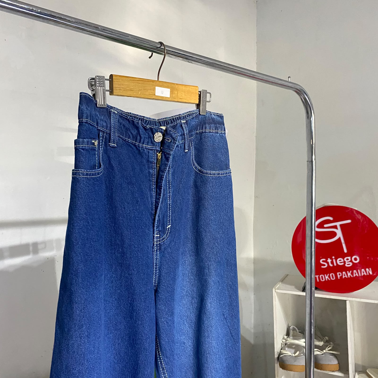 Celana wanita jeans kulot cocolie 8405