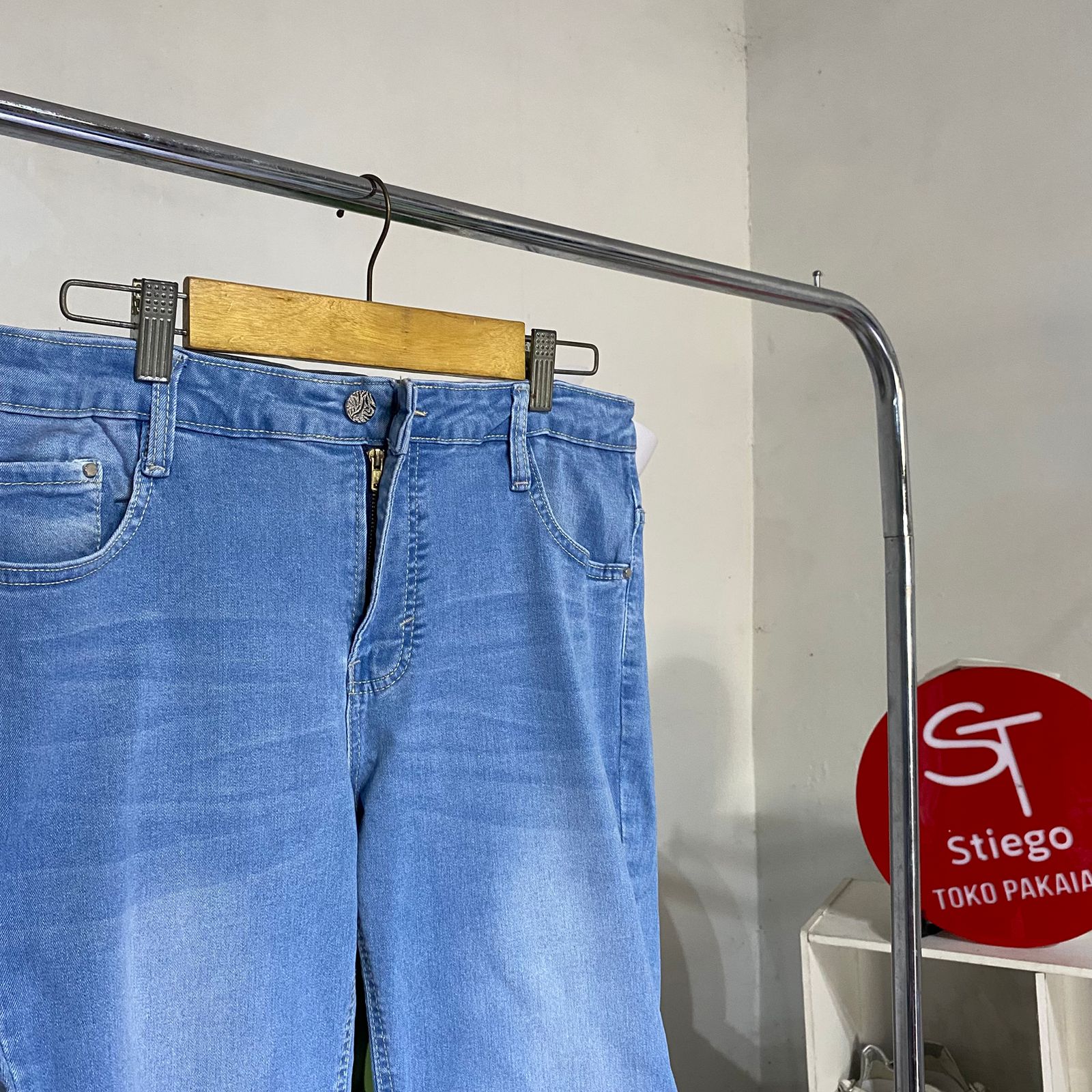 Celana wanita jeans pencil 0980