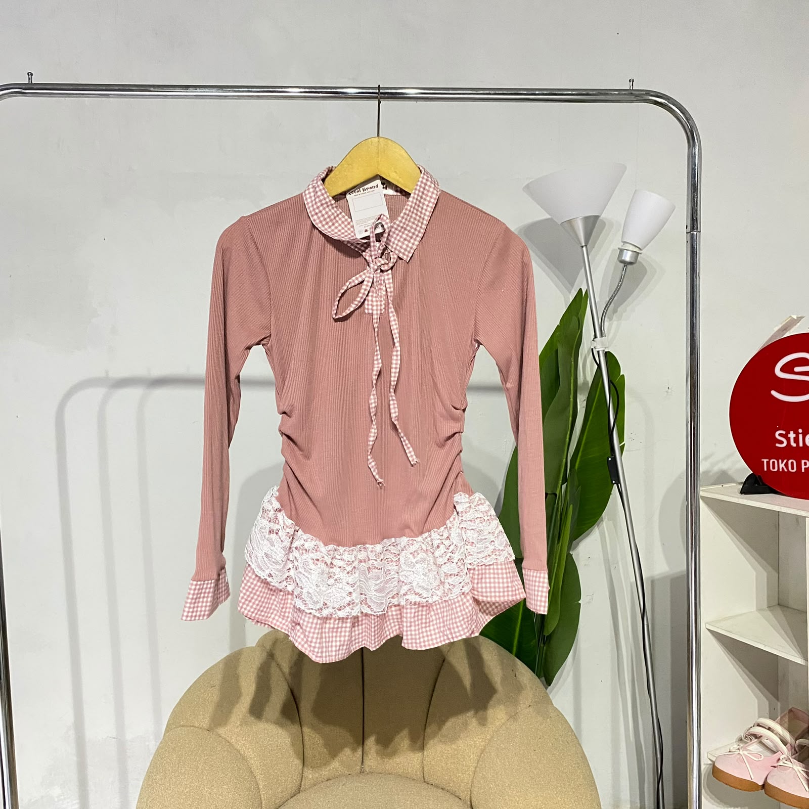 Atasan wanita  keyla peplum