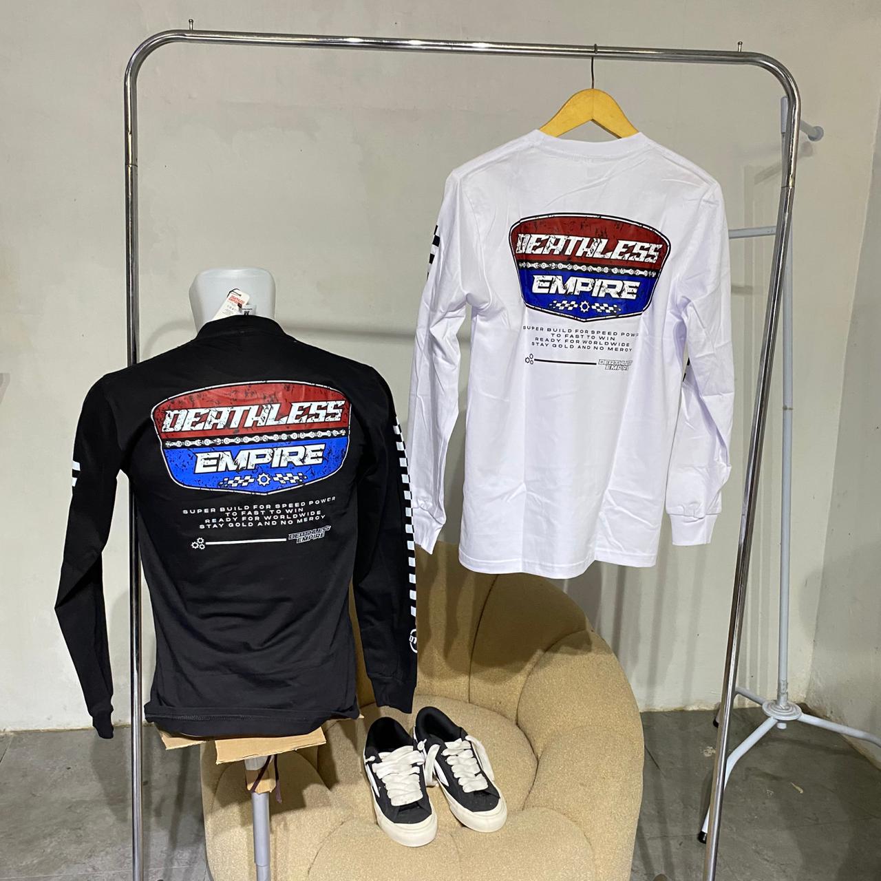 Deathlees -kaos lengan panjang motor series