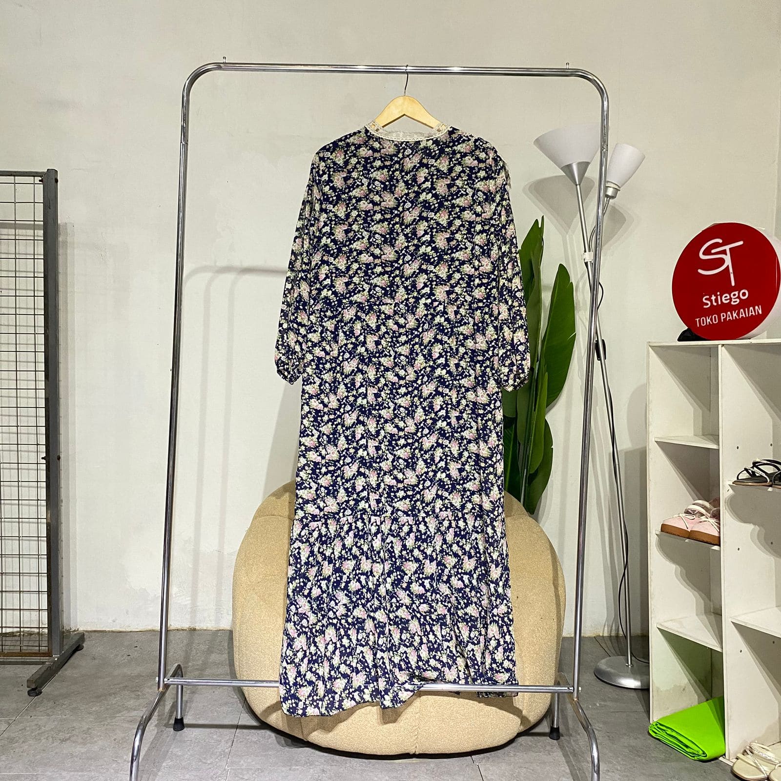 Gamis bunga wanita 1252