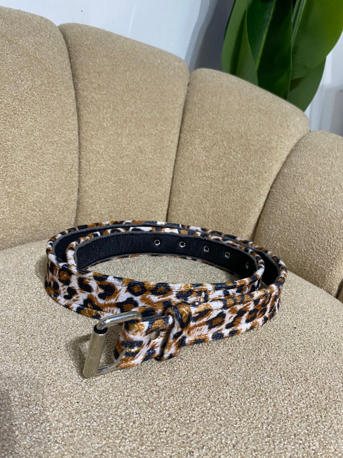 ikat pinggang  morif  leopard