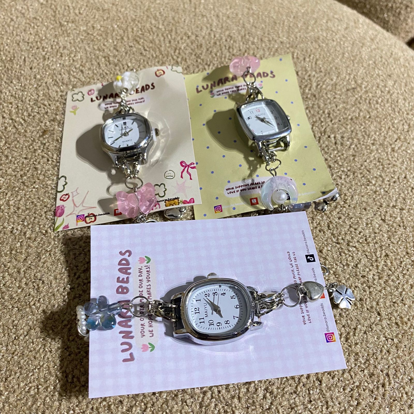 Jam tangan wanita manik aestetic