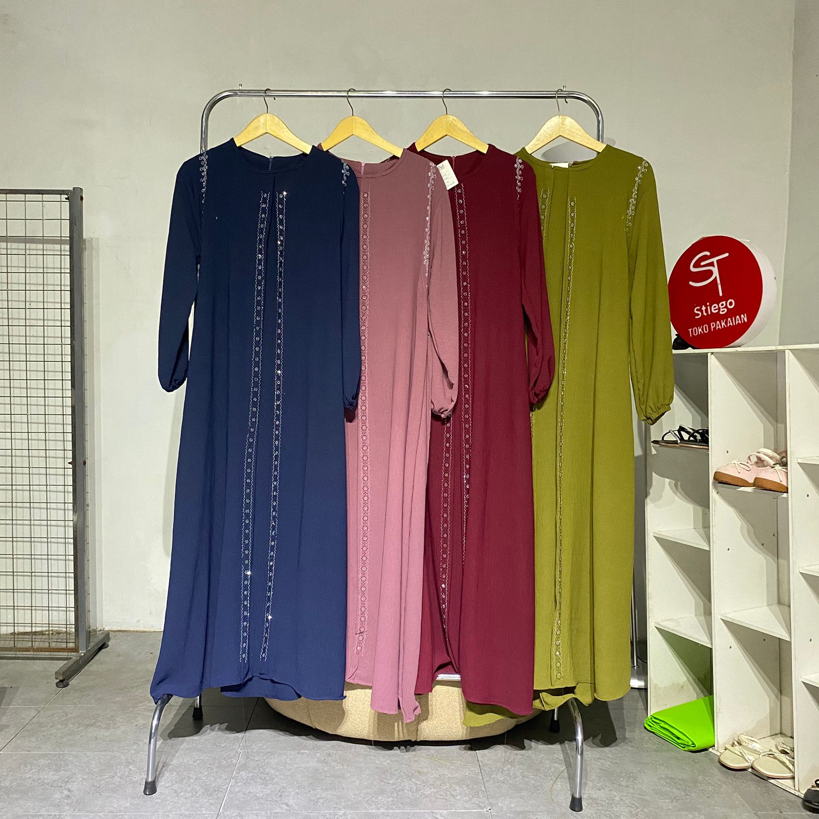Gamis wanita Rompi 1117 crinkle