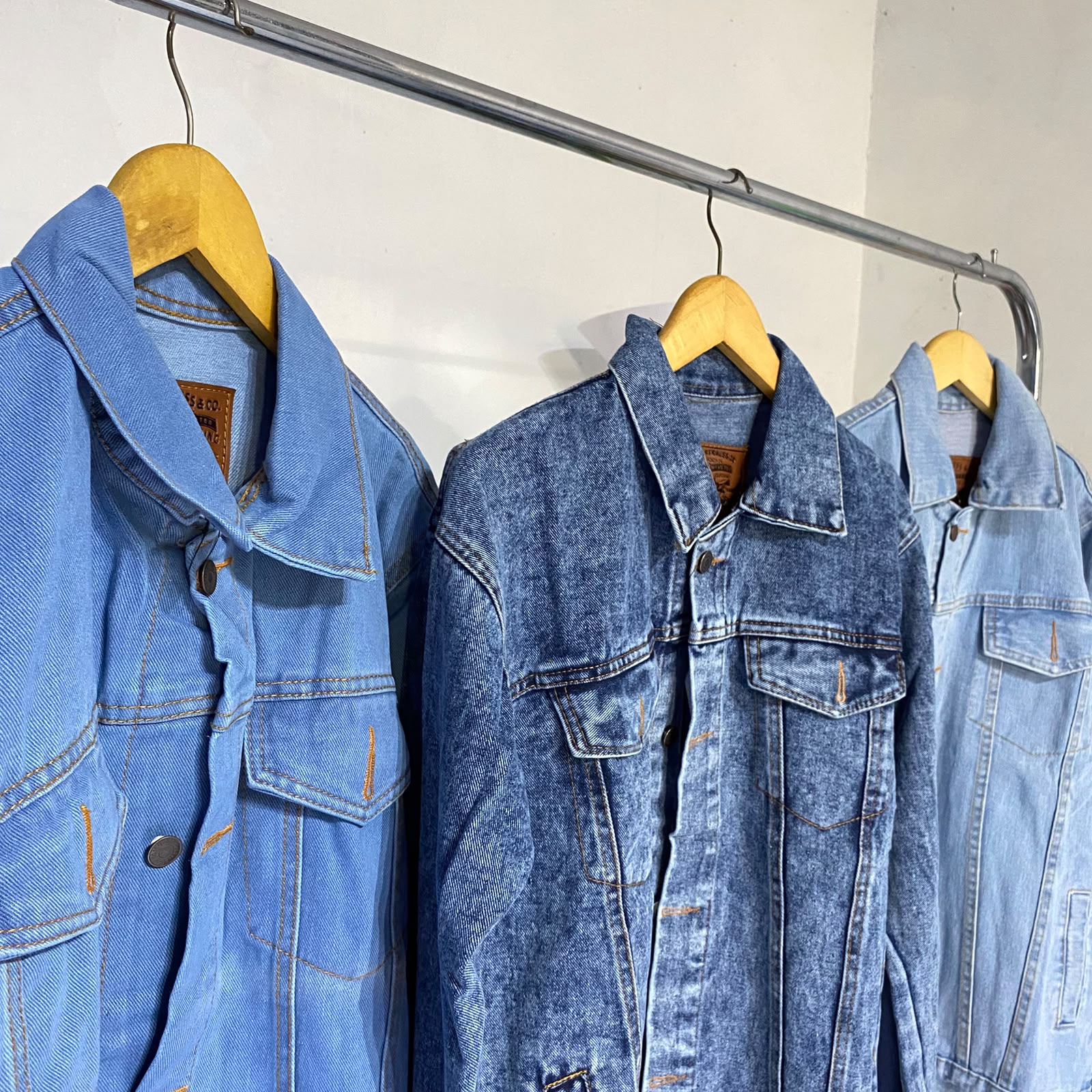 Jaket pria jeans basic