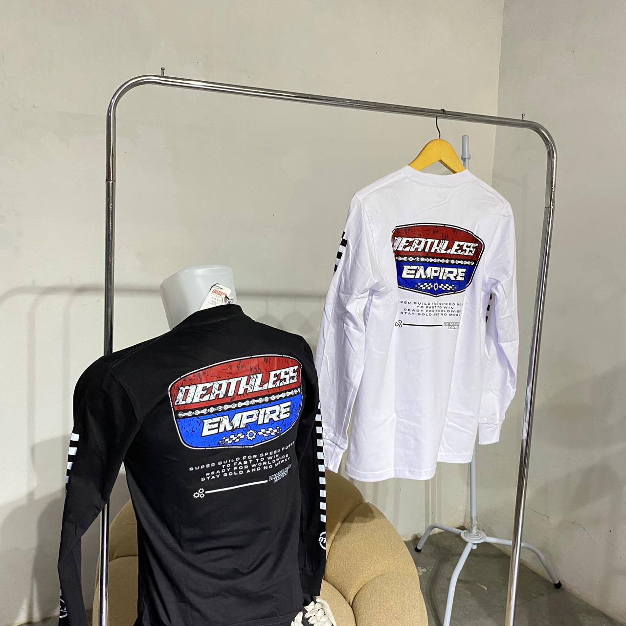 Deathlees -kaos lengan panjang motor series