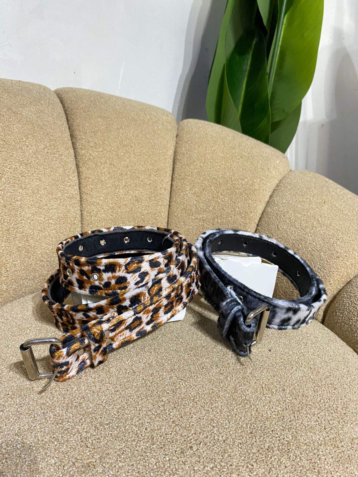 ikat pinggang  morif  leopard