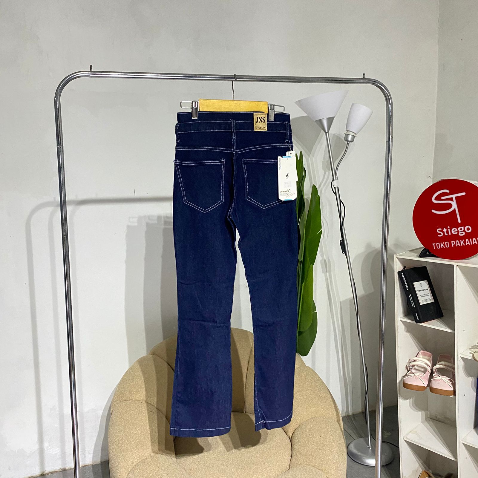 celana wanita oj denim jeans cutbray