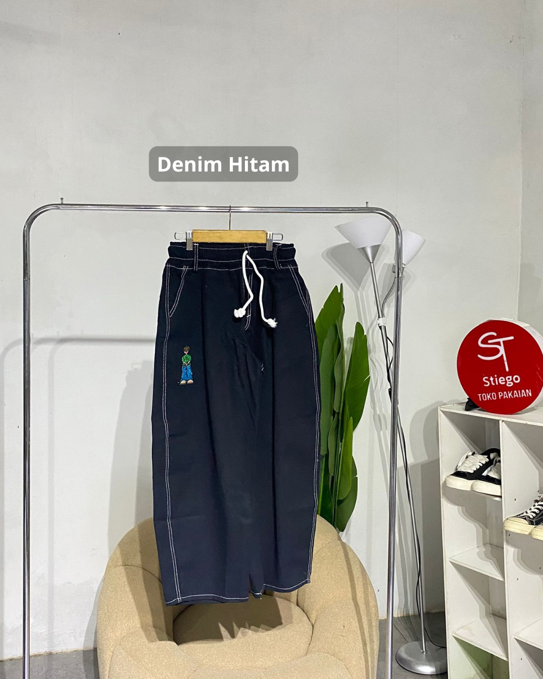 CELANA DENIM BAGGY BALON 13.5 oz | DENIM BALON PANTS VINTAGE CLUB
