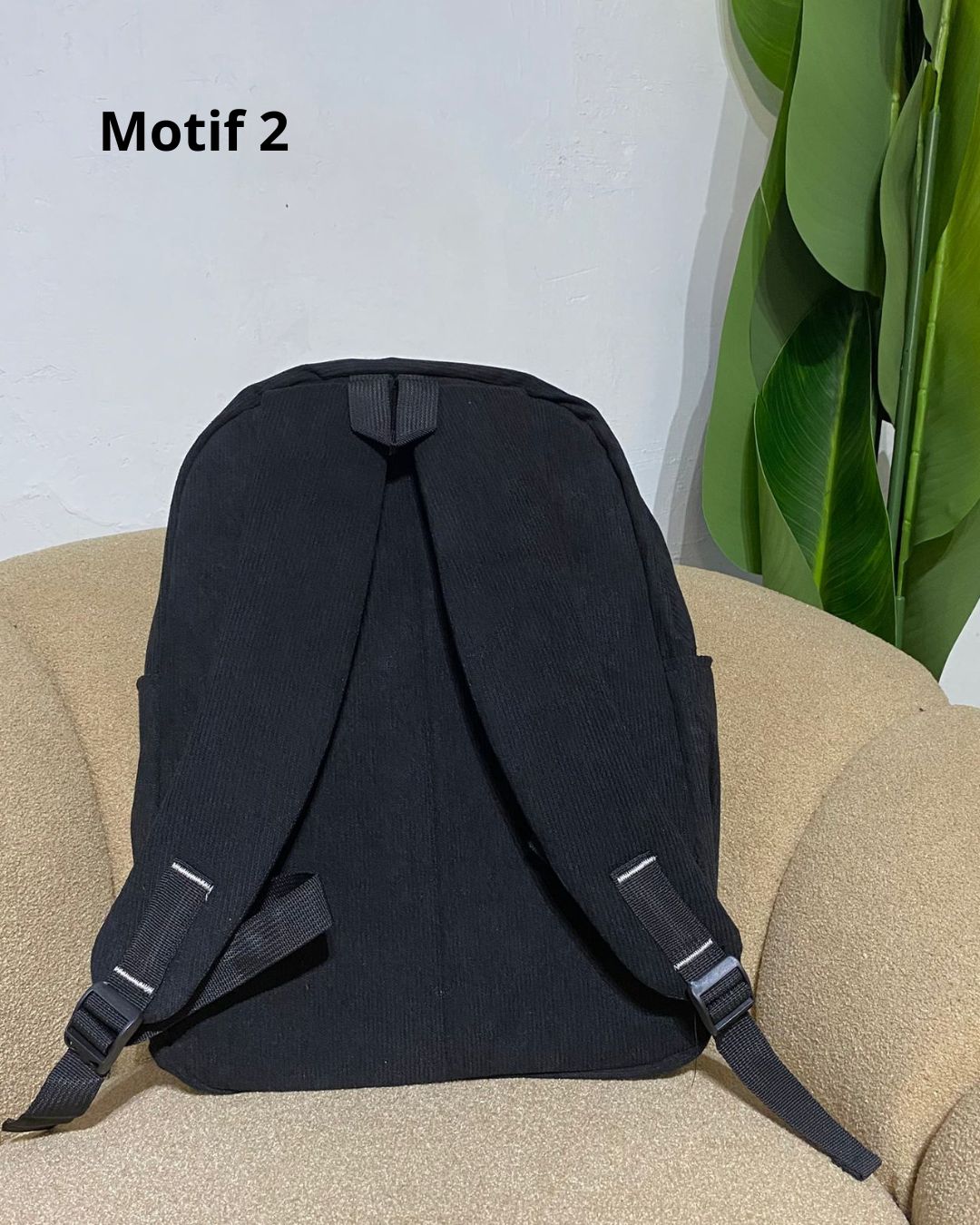 Tas ransel corduroy pria