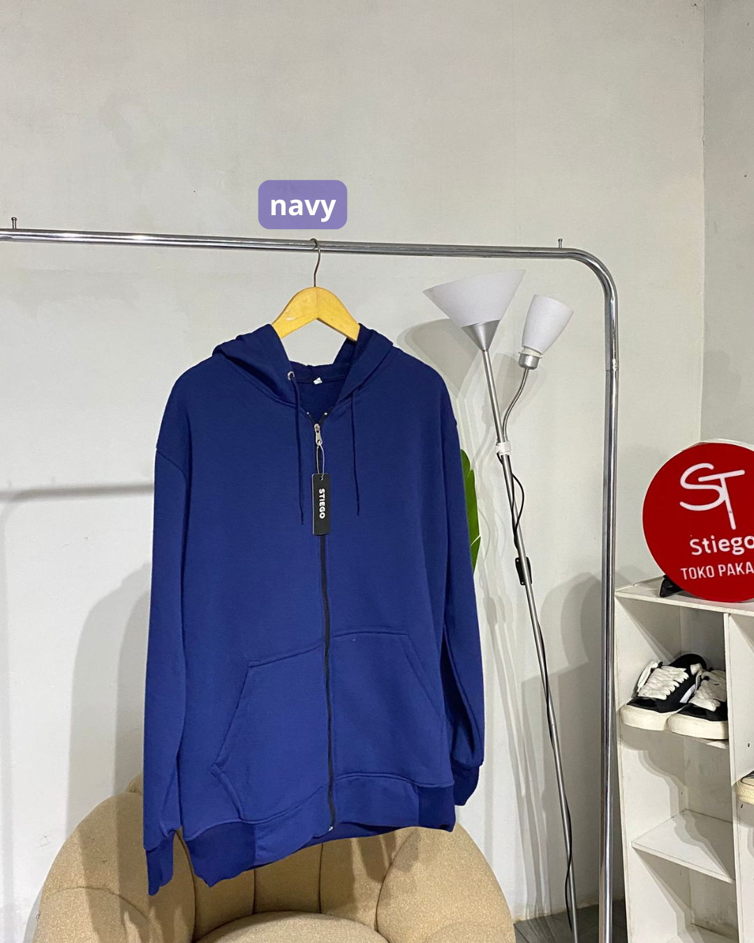 Sweater Hoodie Polos Zipper jaket Switer ( XL )