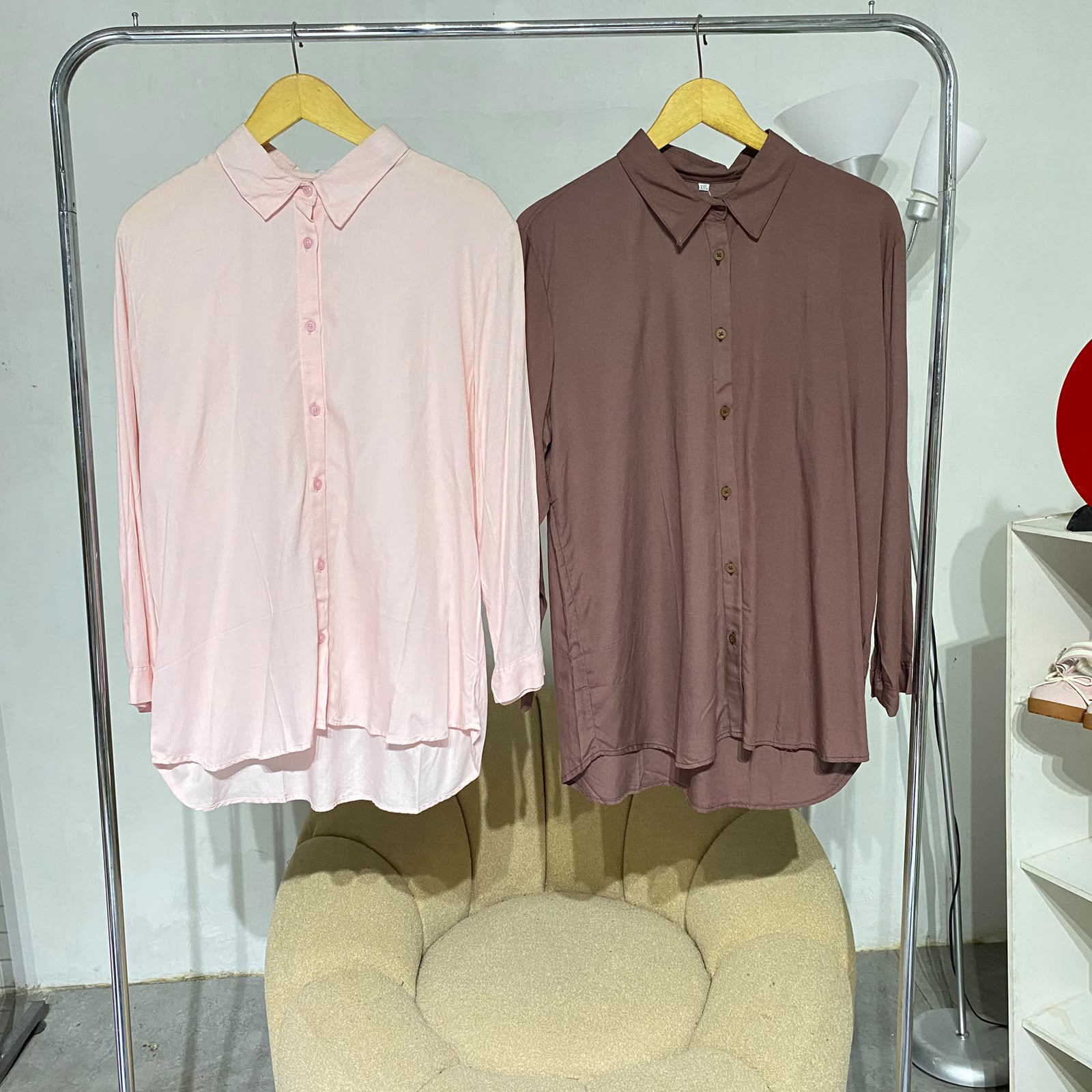 Atasan Wanita polos kerah rayon 127