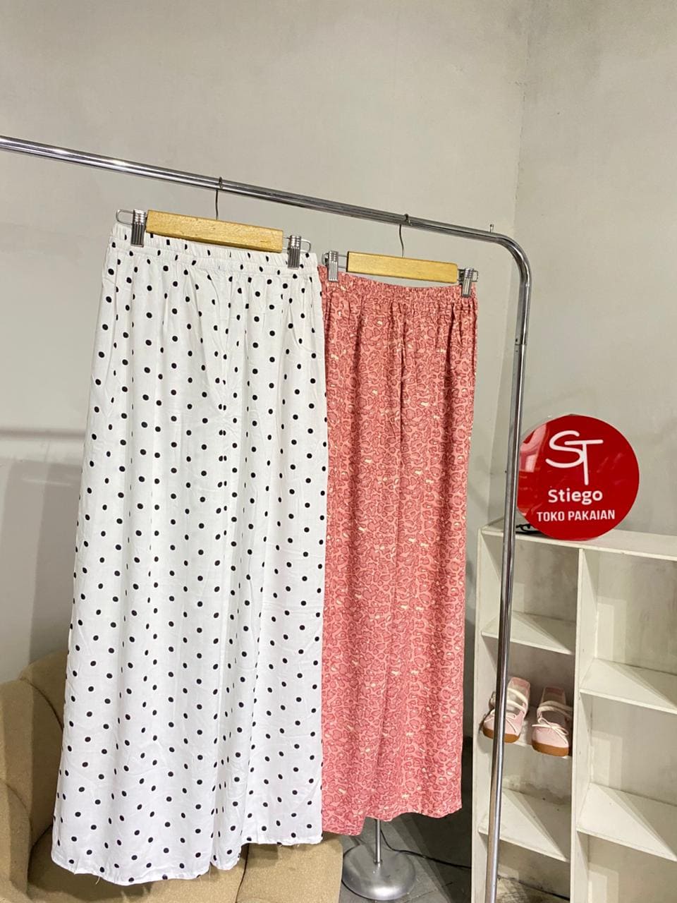 Celana wanita kulot rayon