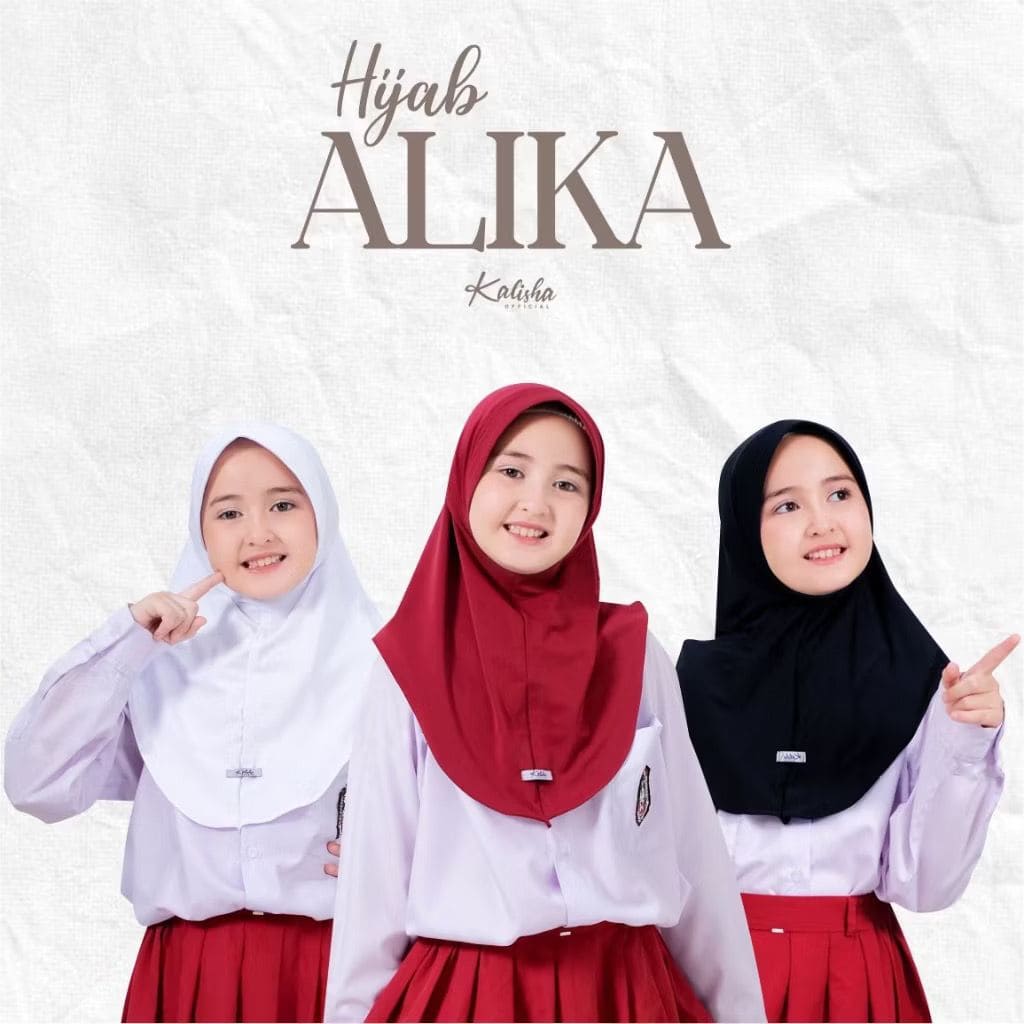 Hijab wanita kalisha alika   instan bergo ( size s )