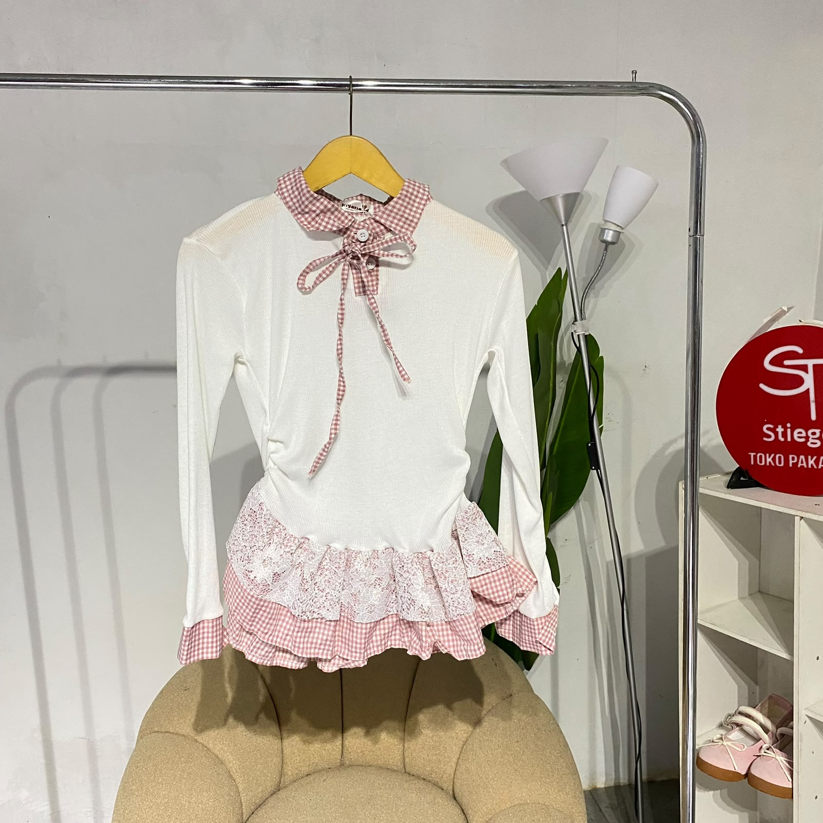 Atasan wanita  keyla peplum