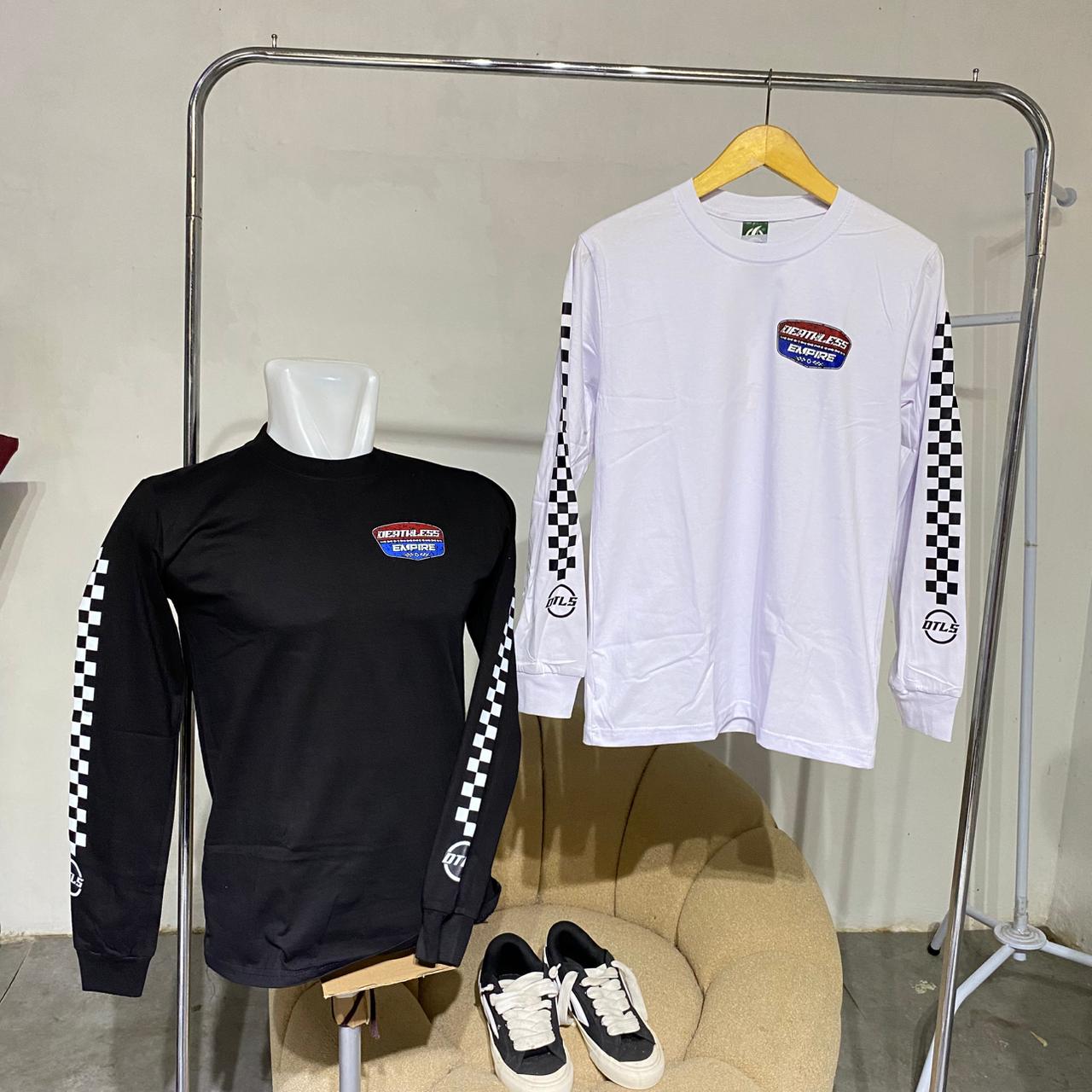 Deathlees -kaos lengan panjang motor series