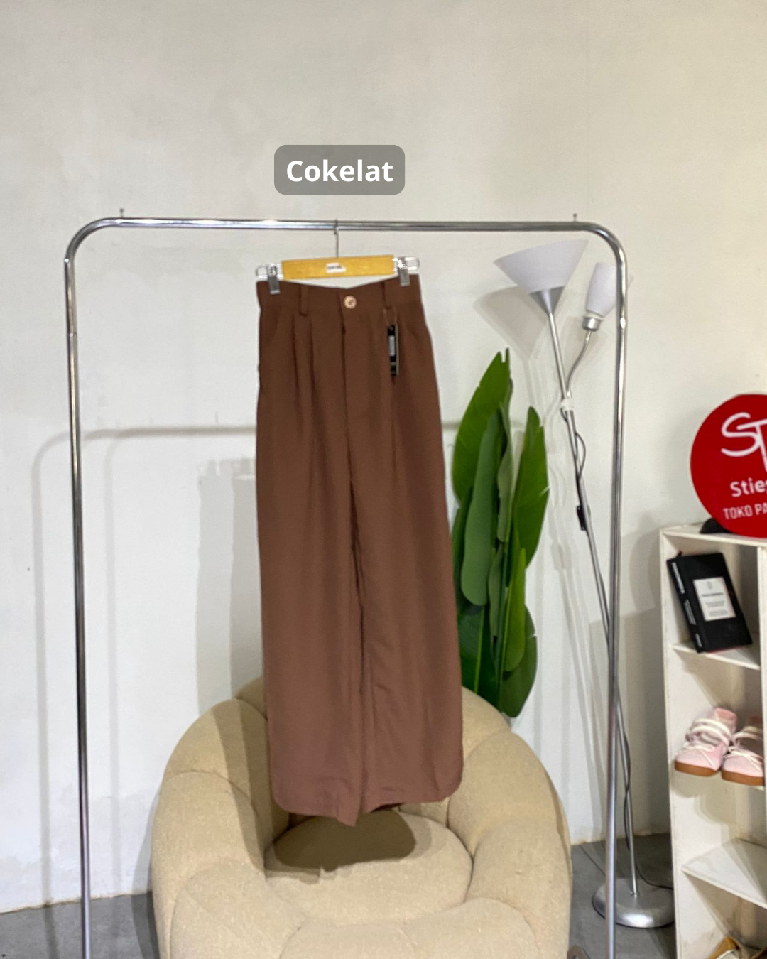 Celana wanita loose sivaly