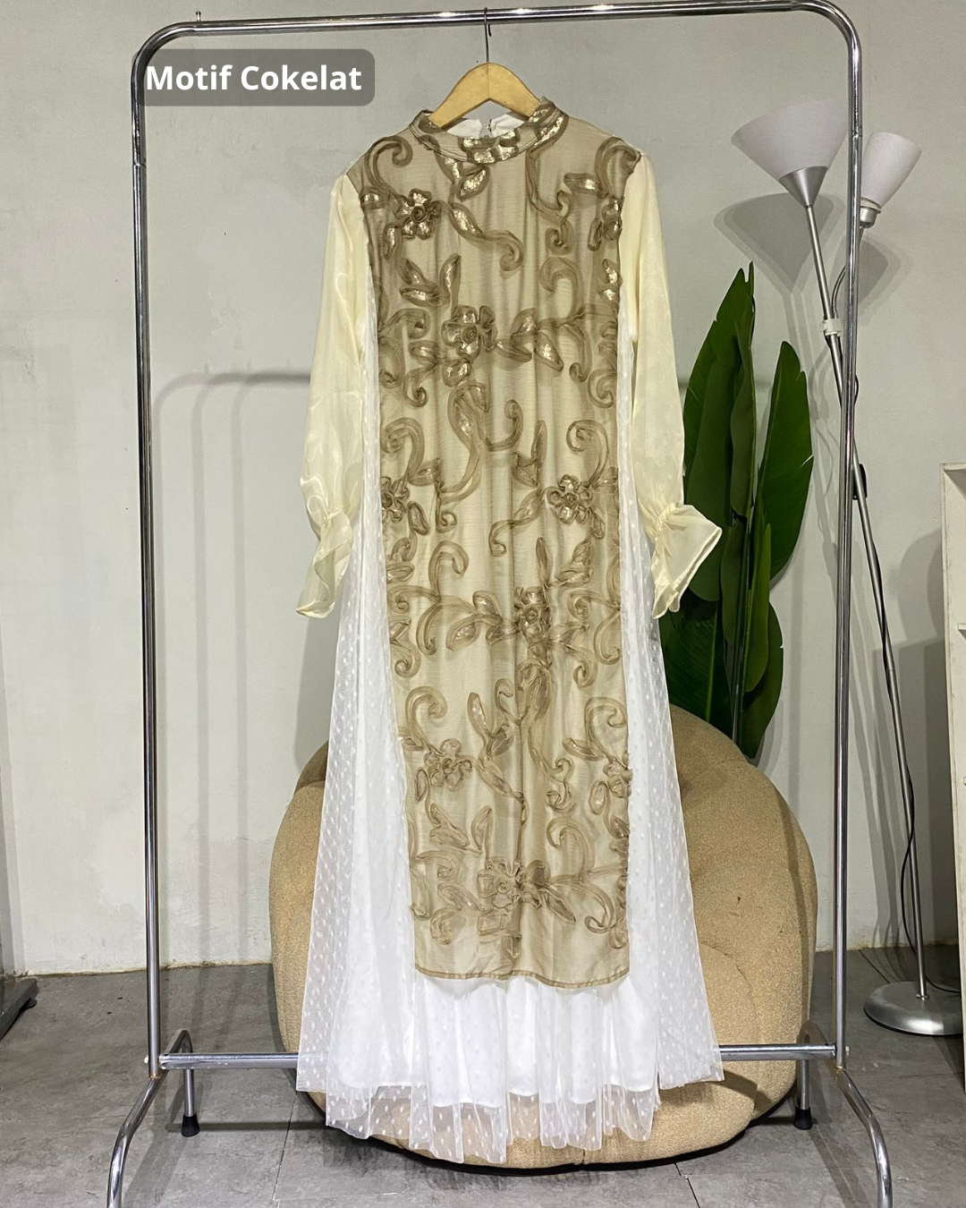 Gamis Wanita  anggun kombinasi
