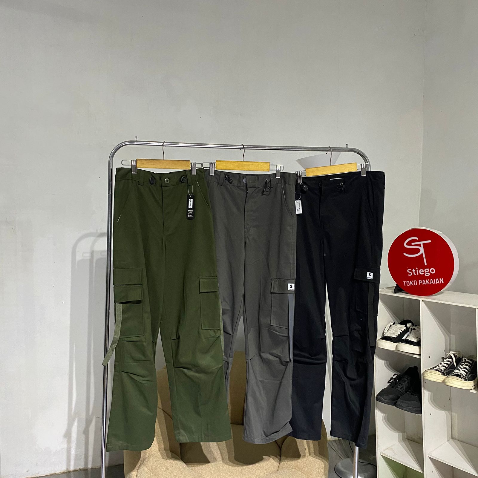celana panjang Stiego Cargo Twil