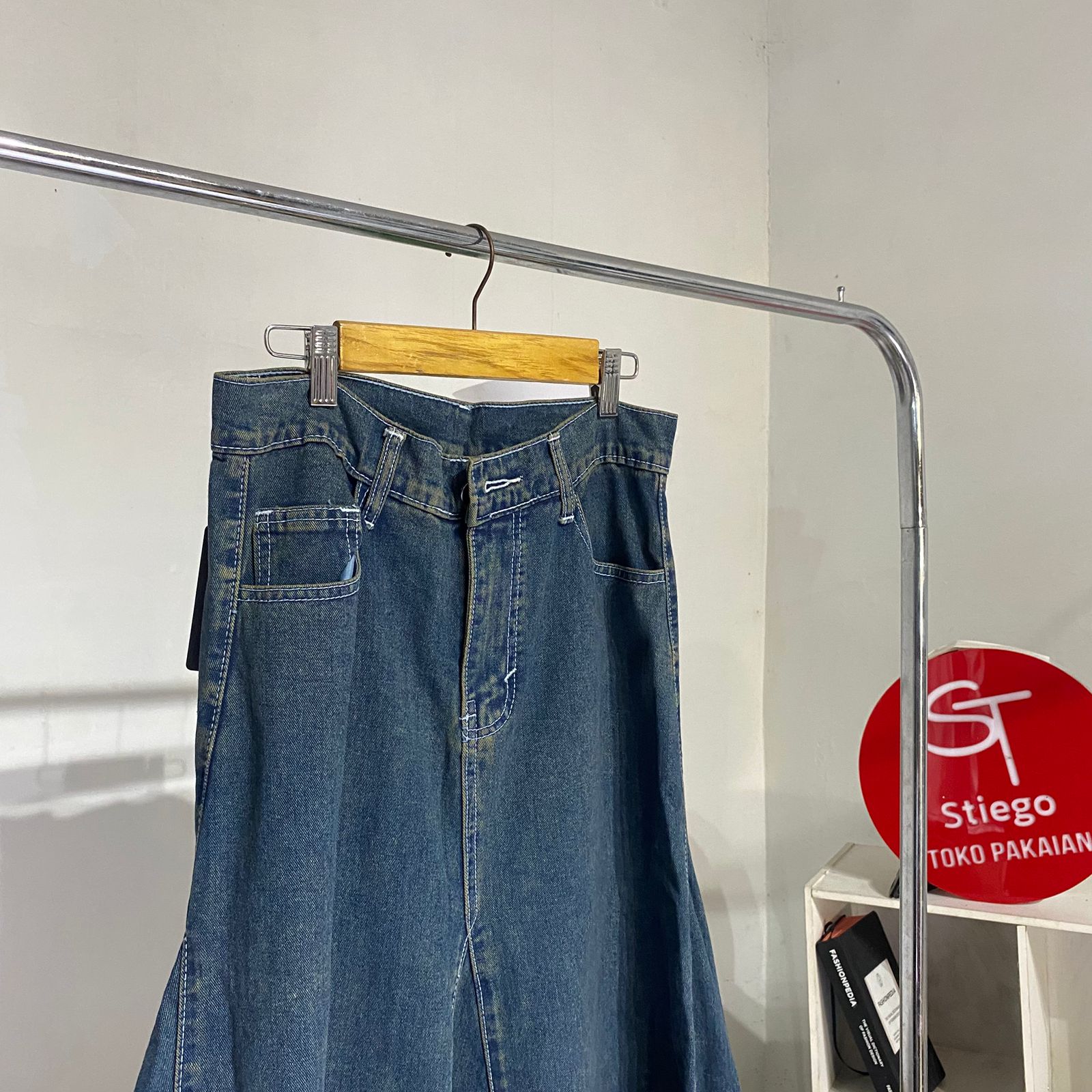 Rok jeans bio std  wanita