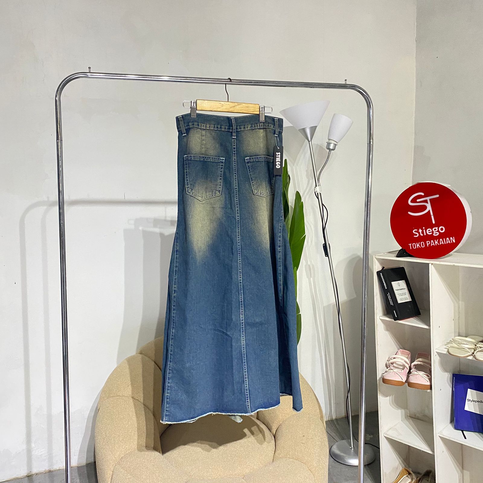 Rok jeans bio std  wanita
