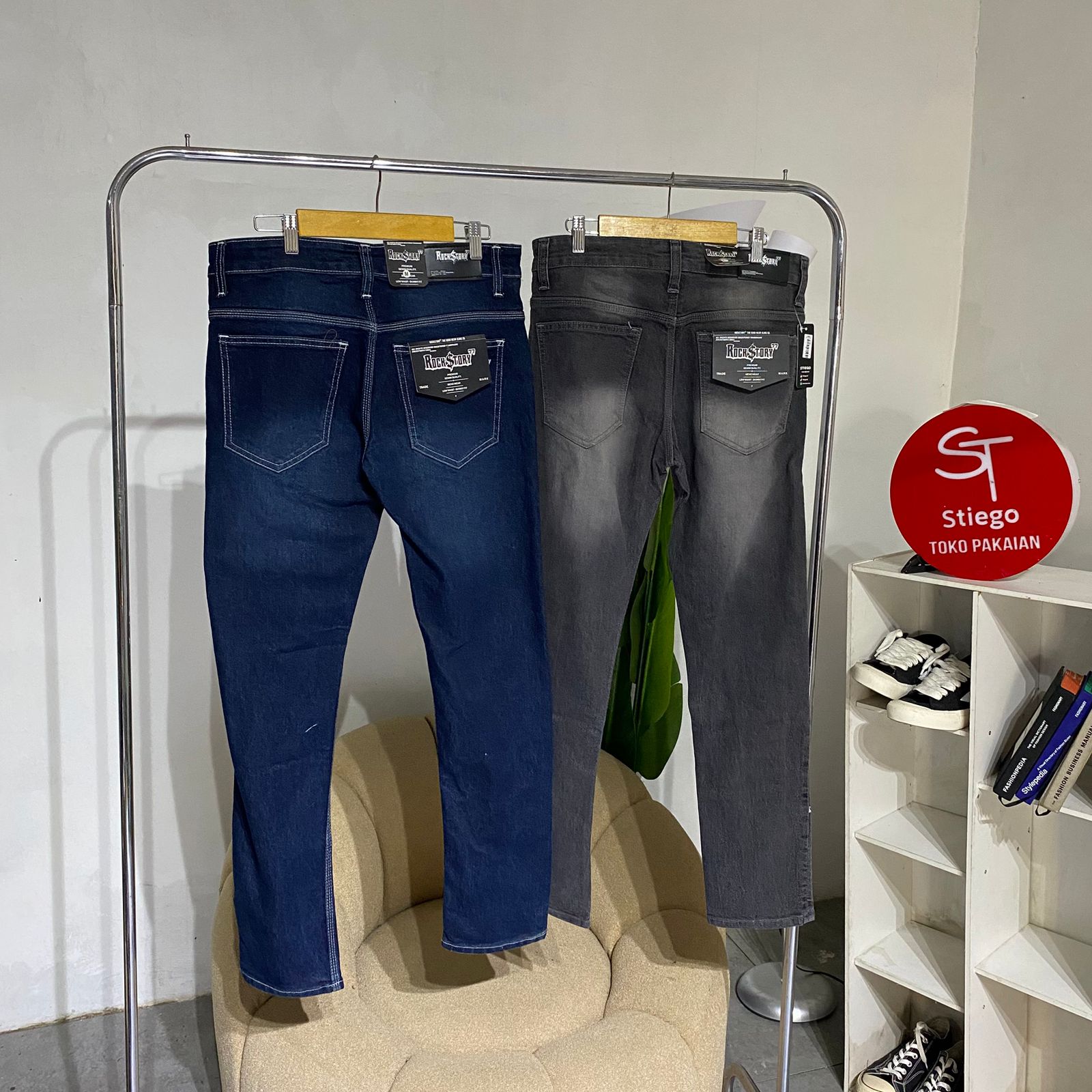 Celana Panjang  Jeans Pria selvedge skiny