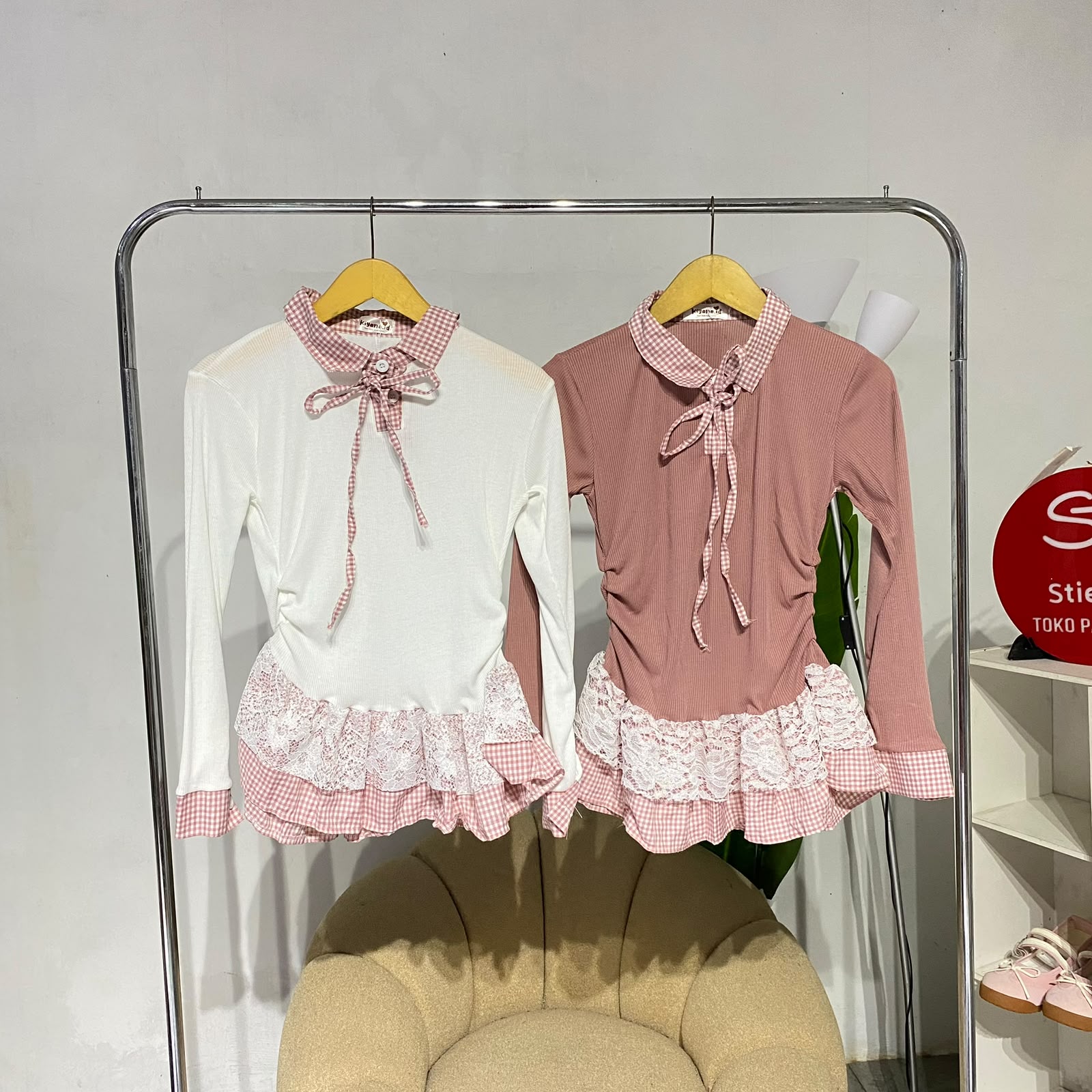 Atasan wanita  keyla peplum