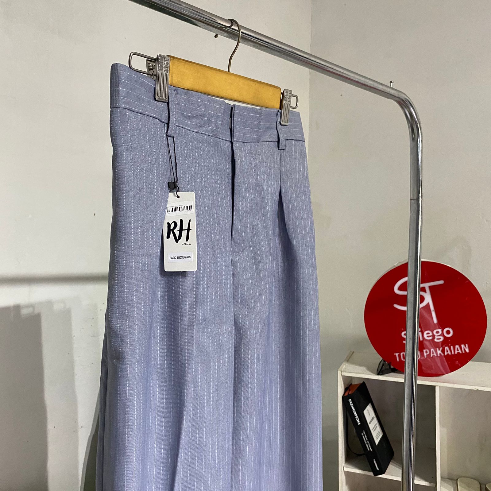 Celana wanita basic  stripe celana  salur